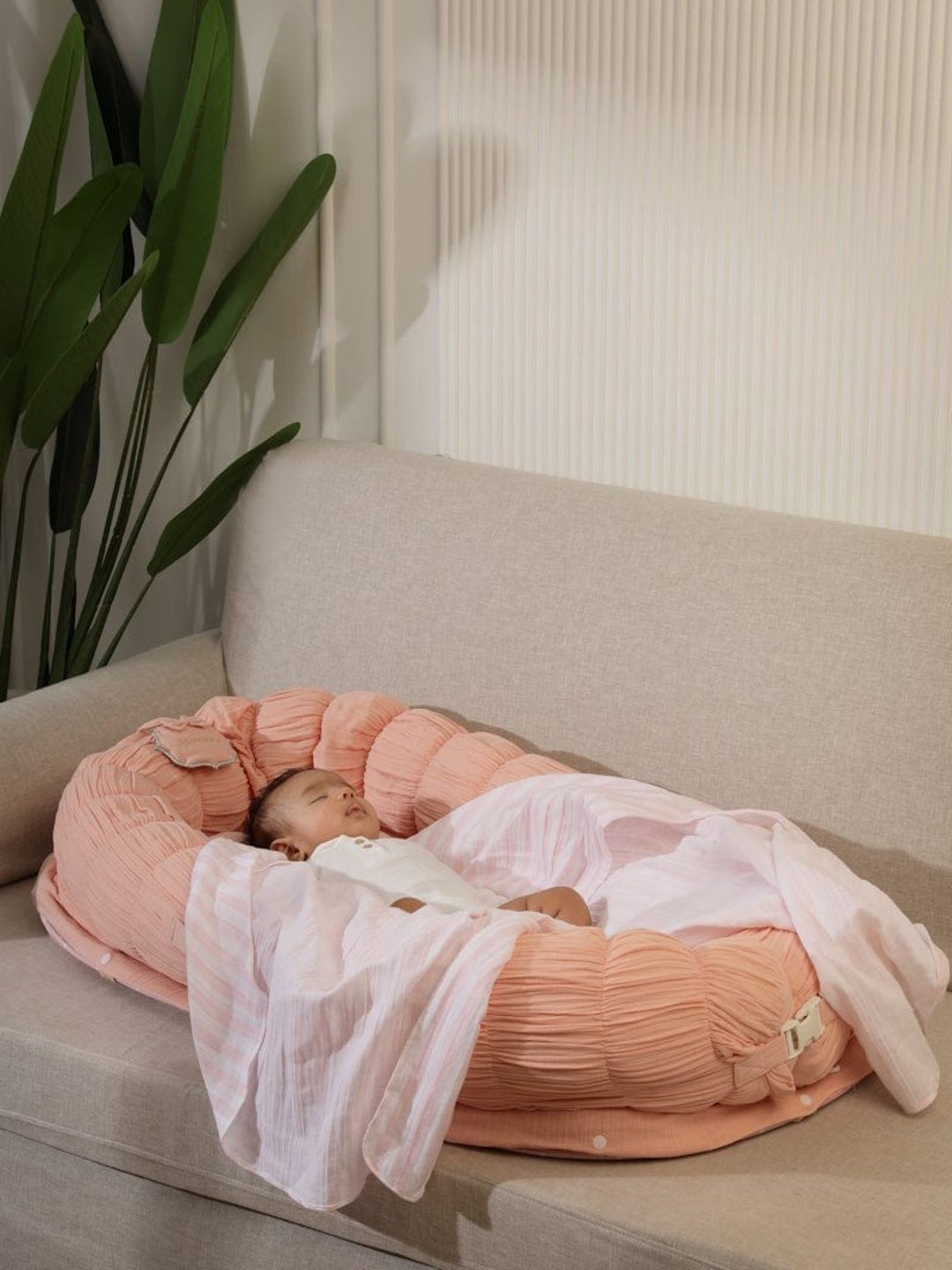 Baby Jalebi Kids Pink Sleep Cloud Baby Nest Bed-image-25