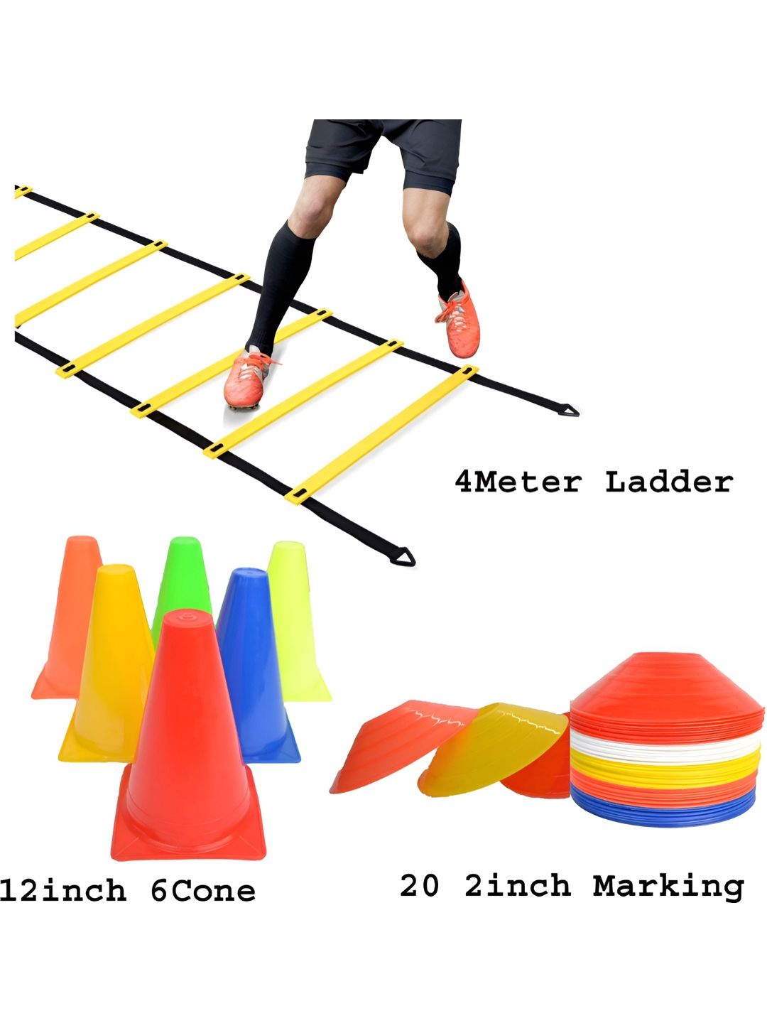 YMD Set Of 27 Cones & Ladder Workout Accessories-image-38