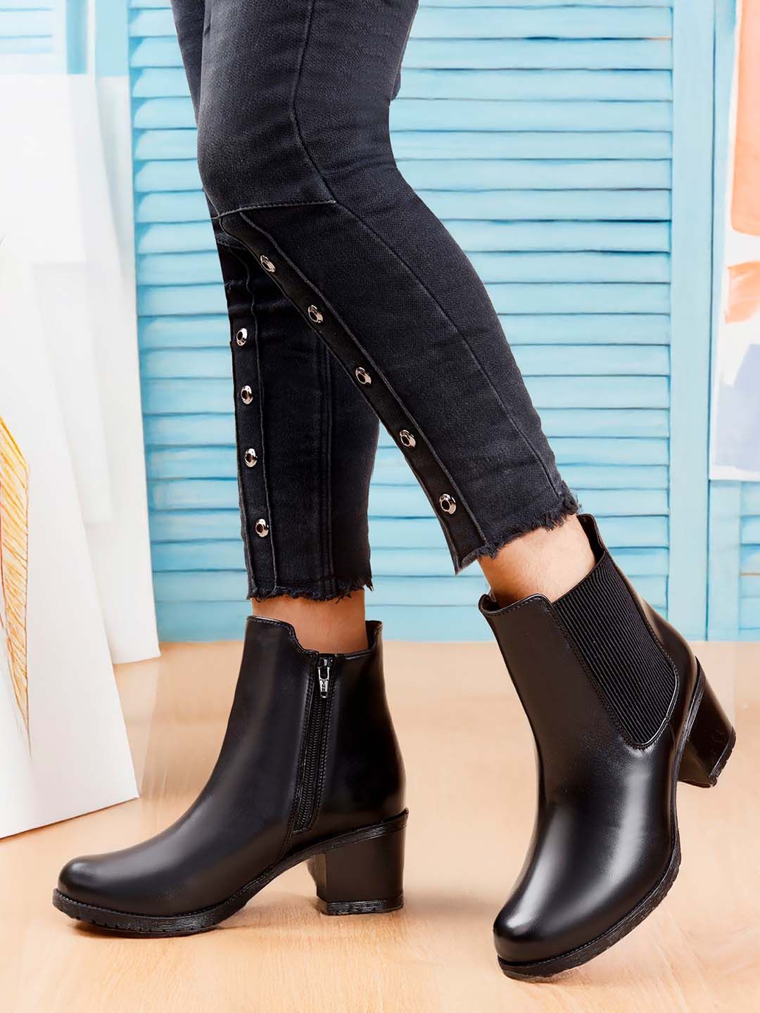 Bxxy PU High-Top Block Pumps-picture-35