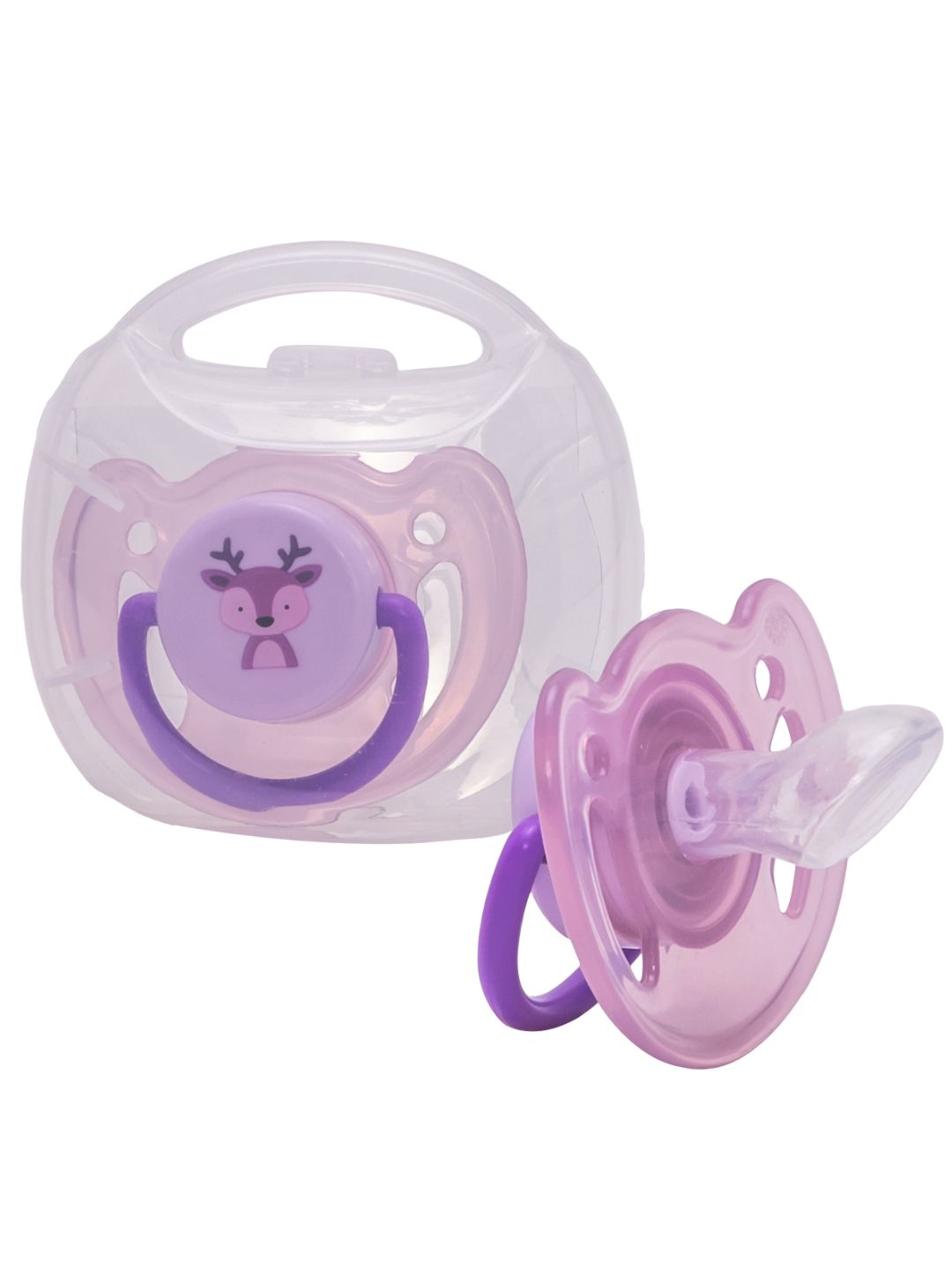 Adore Vento Snr The Orthodontic Vented Pacifier with Multipurpose Storage Case-Purple-image-2