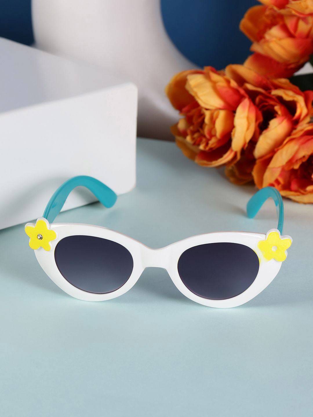 PASSION PETALS Girls Oval Sunglasses with Polarised and UV Protected Lens11-20whiteglasses-picture-21