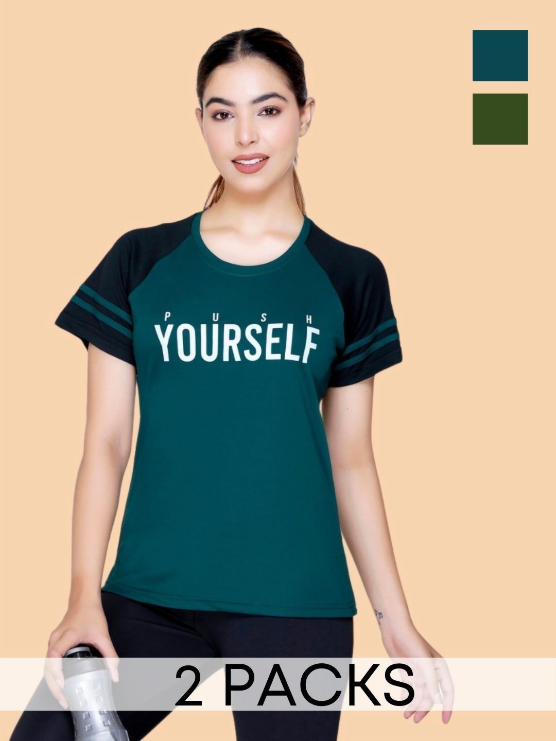 White Moon Women Typography 2 Printed Applique T-shirt-picture-24