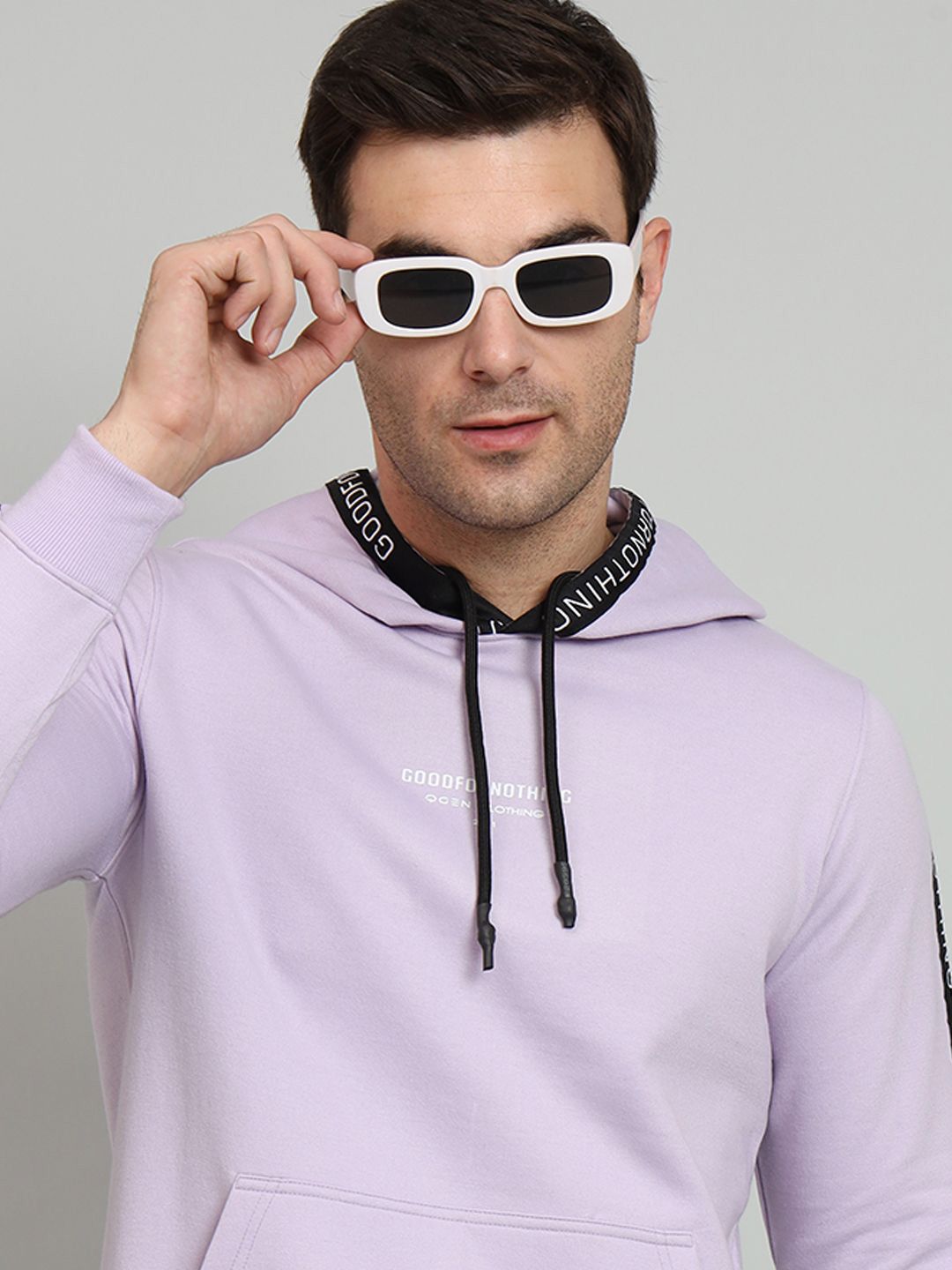 OGEN Men Printed Hooded Sweatshirt-picture-13