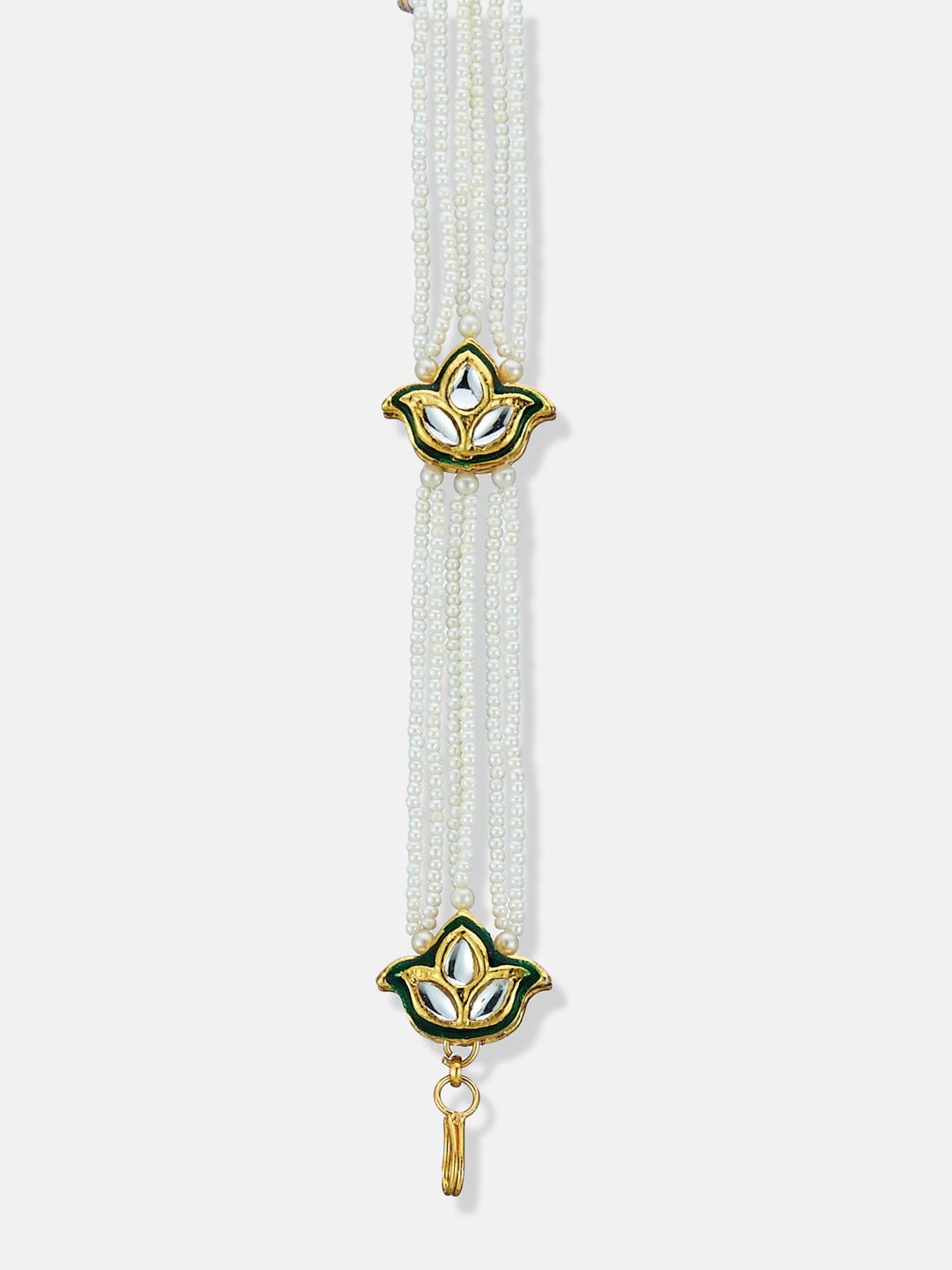 ATIBELLE Gold-Plated Kundan Studded Matha Patti