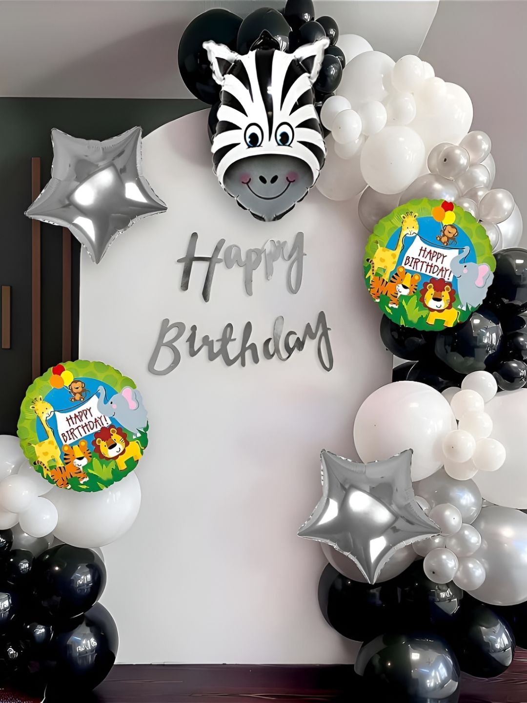Special You 49Pcs Black & White Birthday Decor-image-45