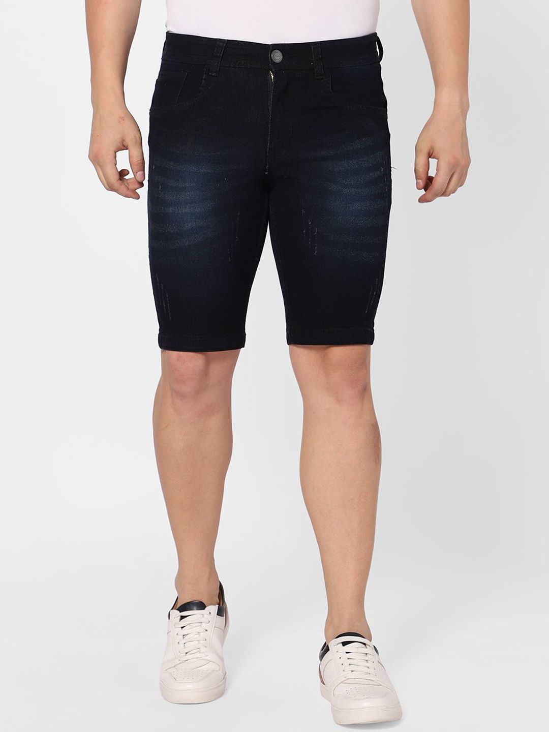 TCI Men Slim Fit Denim Denim Shorts-picture-0