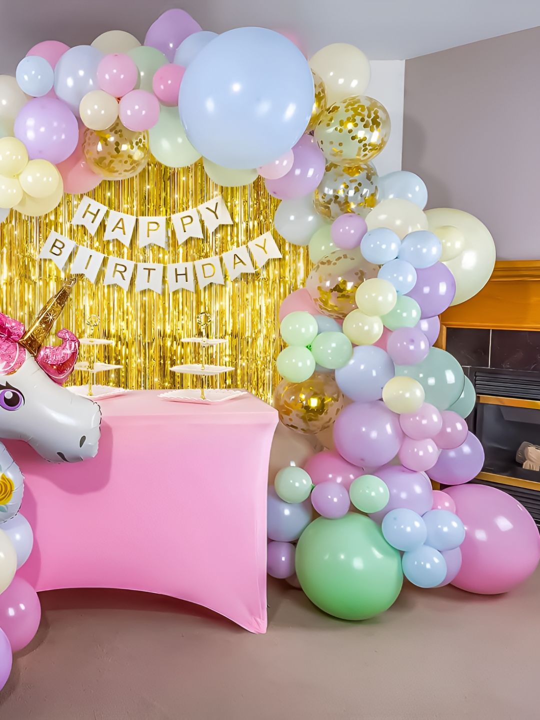 Special You Set Of 86 Yellow & Pink Festive Decors