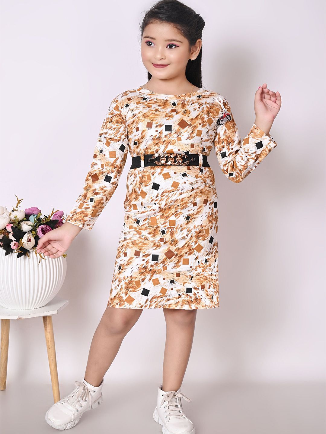 BARKAT DESIGNING PLANET Floral Woollen Bodycon Dress-picture-35