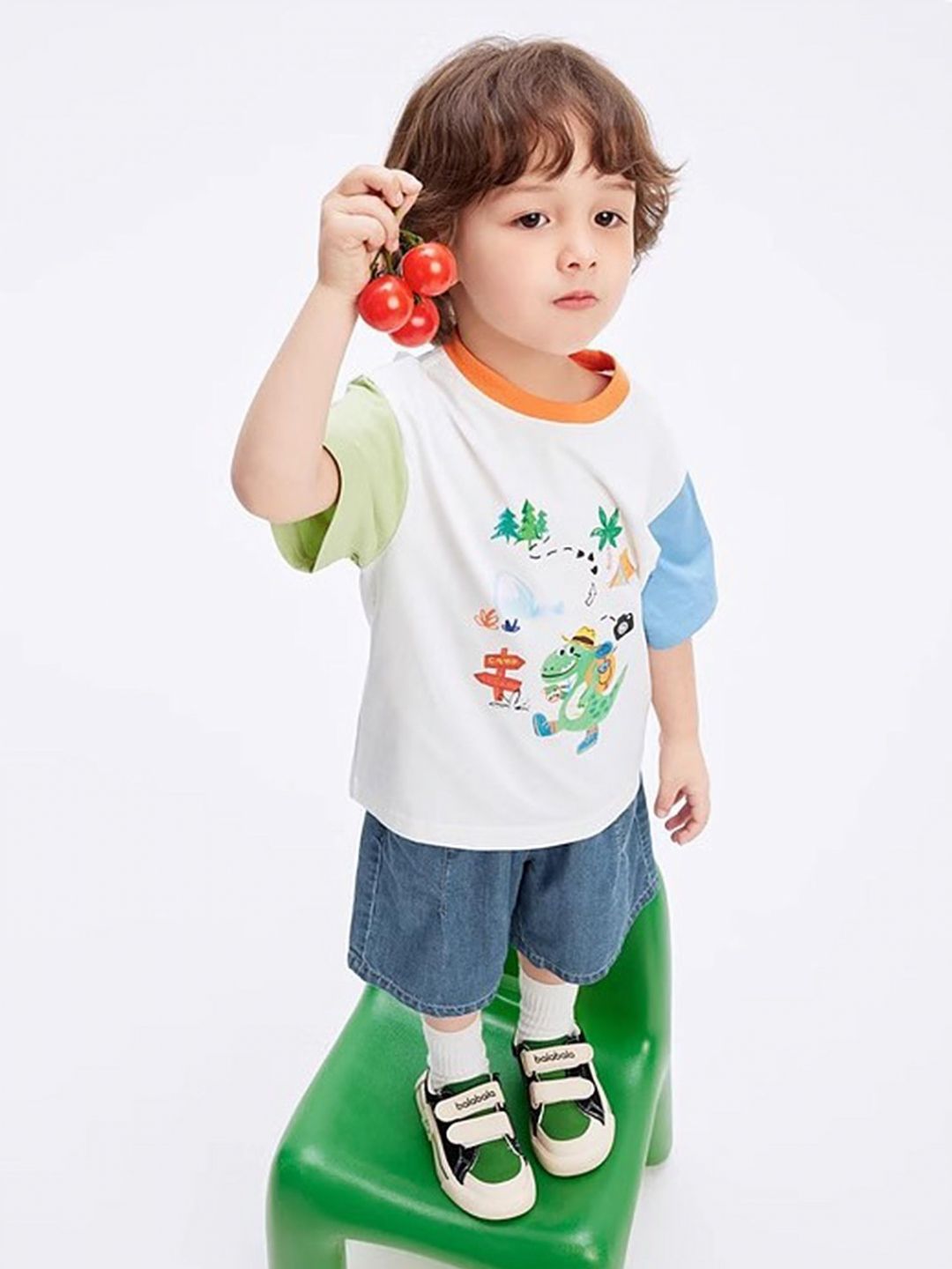 LULU & SKY Boys Graphic Printed Round Neck Cotton Oversized T-shirt-picture-30