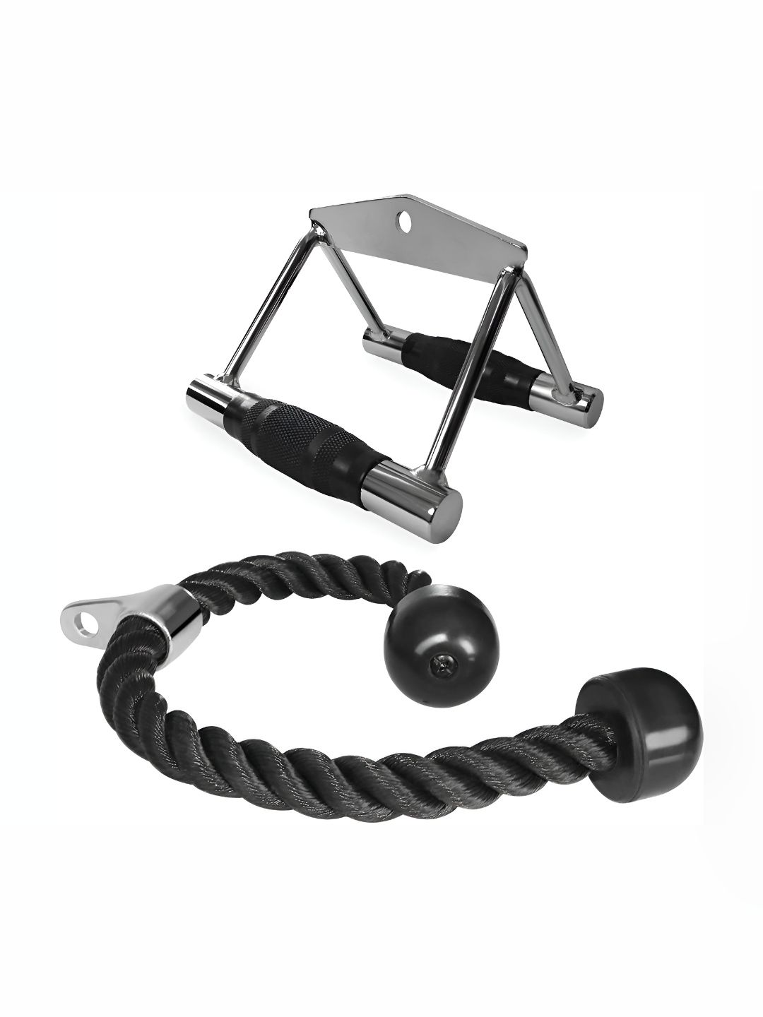 YMD V Bar & Tricep Rope Cable Machine Attachment Combo-image-21