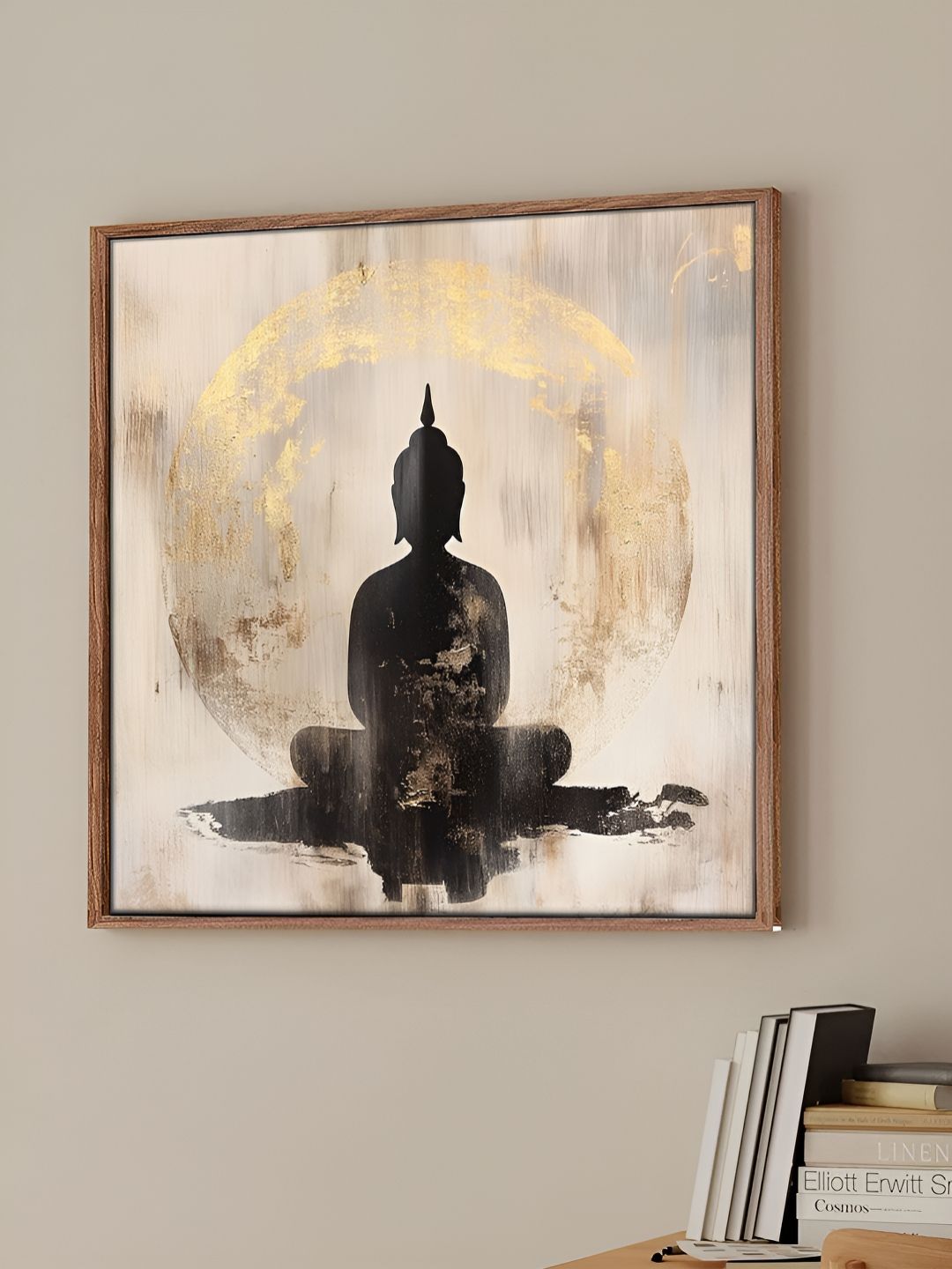 Art Street Brown & Yellow Religious Printed Canvas Wall Art-picture-58