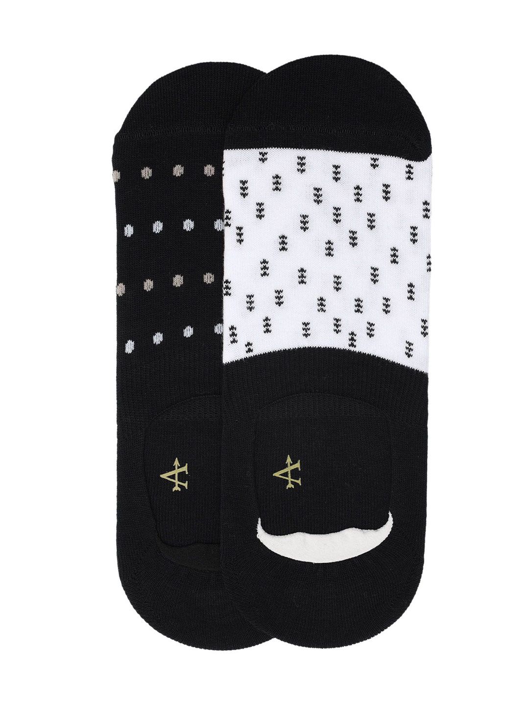 Arrow Men Pack Of 2 Patterned Shoe Liner Socks-picture-35