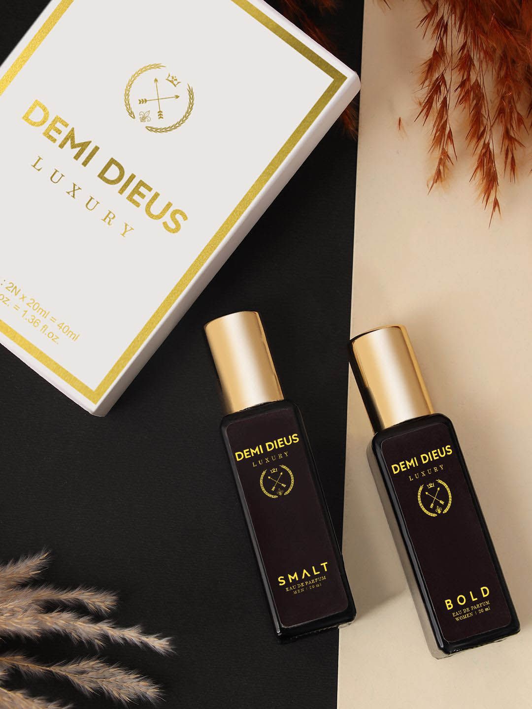 DEMI DIEUS Set Of 2 Bold & Smalt Long Lasting Eau De Parfum - 20 ml Each-image-21