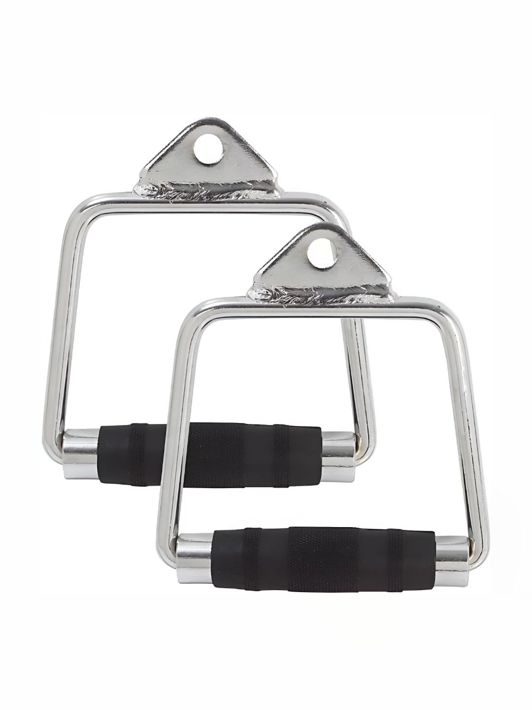 YMD 2-Pcs D Handle Wire Rope Seated Row V Triceps Press Down Bar Workout Accessories-picture-11