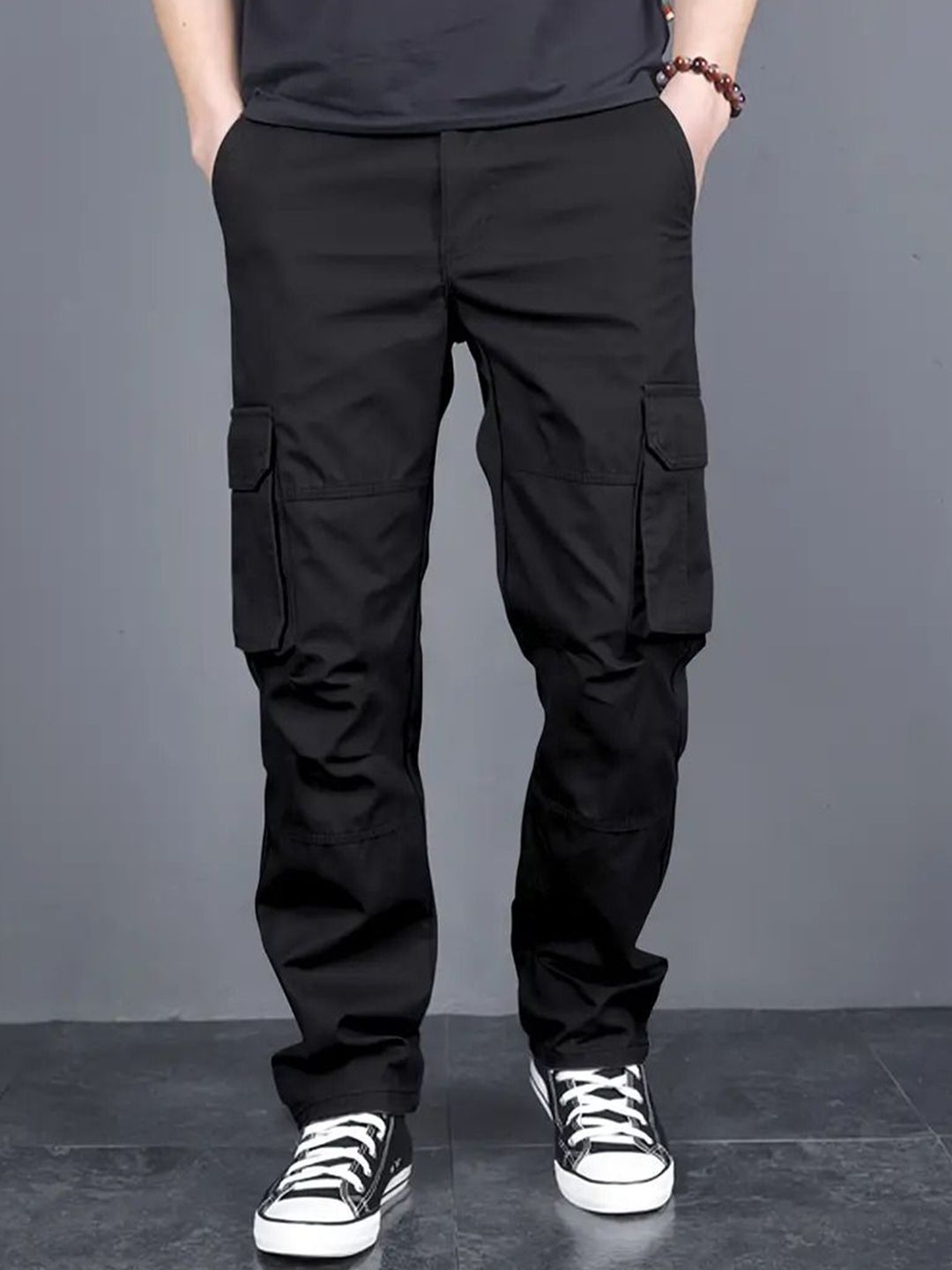 FABRIPPLE Men Classic Loose Fit Cargos Trousers