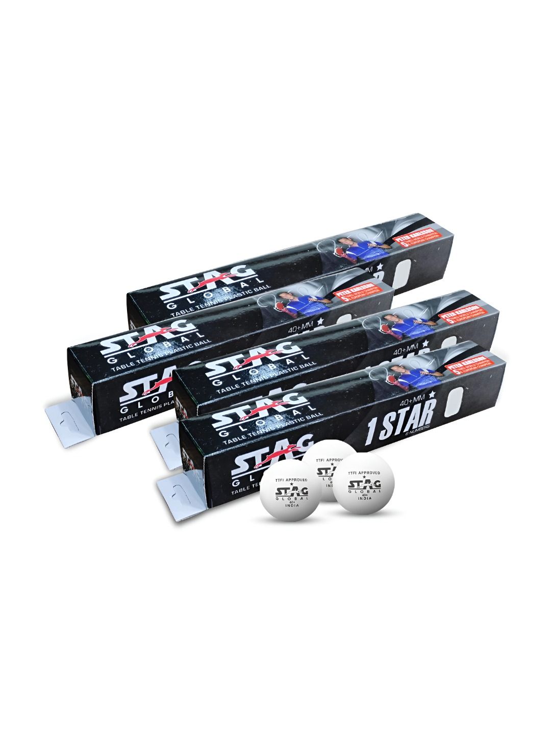 STAG GLOBAL 24Pcs Printed Smooth Table Tennis Balls-picture-10