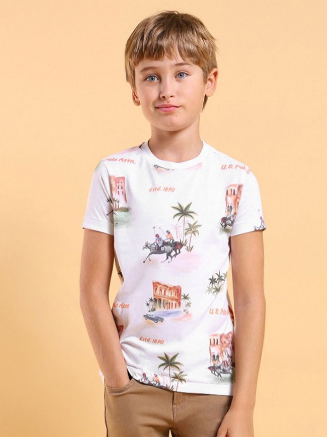 U.S. Polo Assn. Kids Boys Printed T-shirt-picture-30