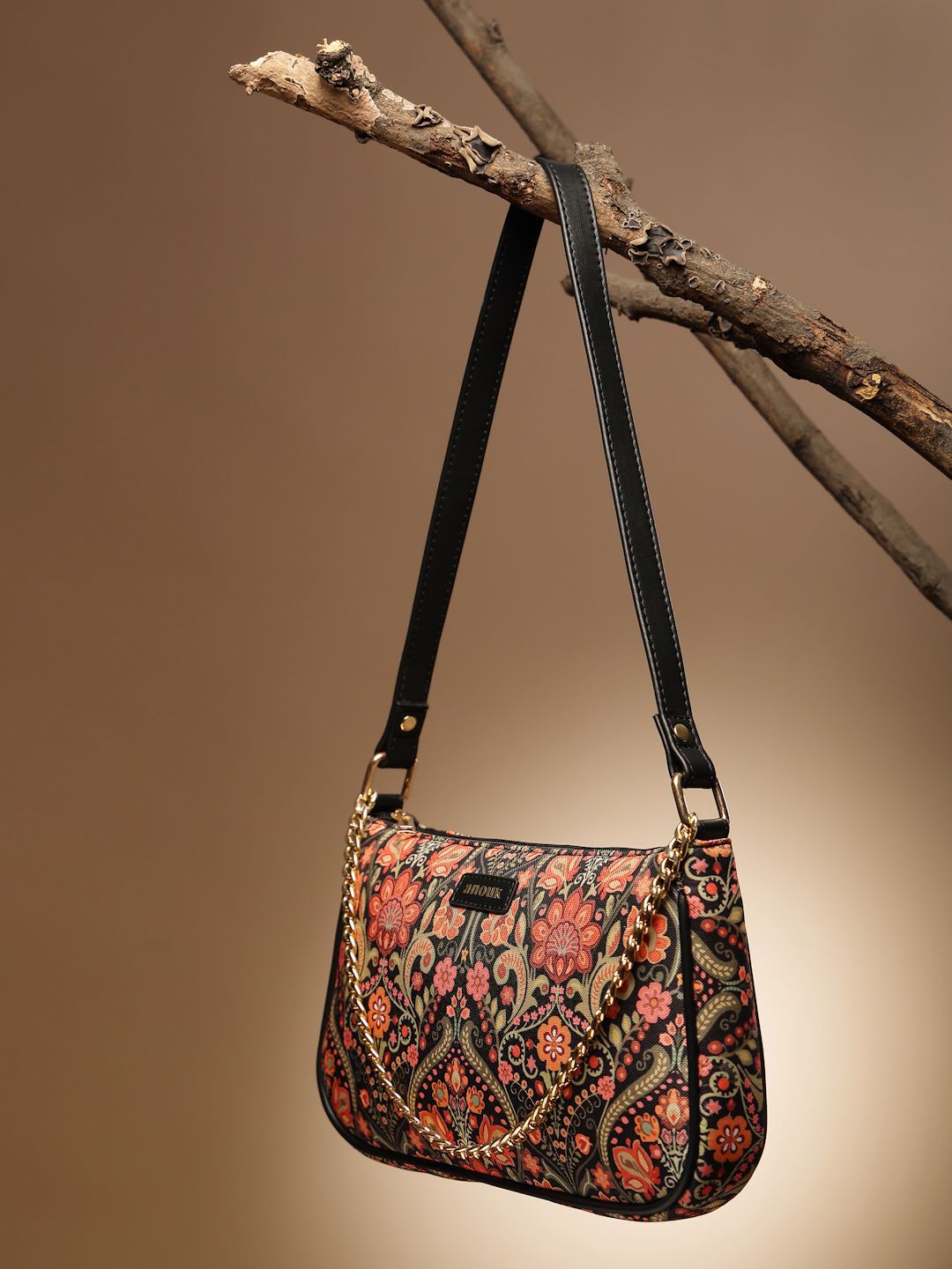 Anouk Women Floral Printed Baguette Shoulder Bag-picture-32