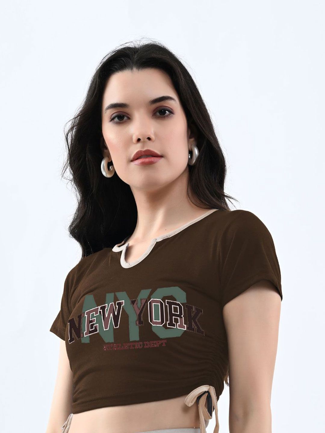 Moda Rapido Print Cotton Crop Top-picture-21