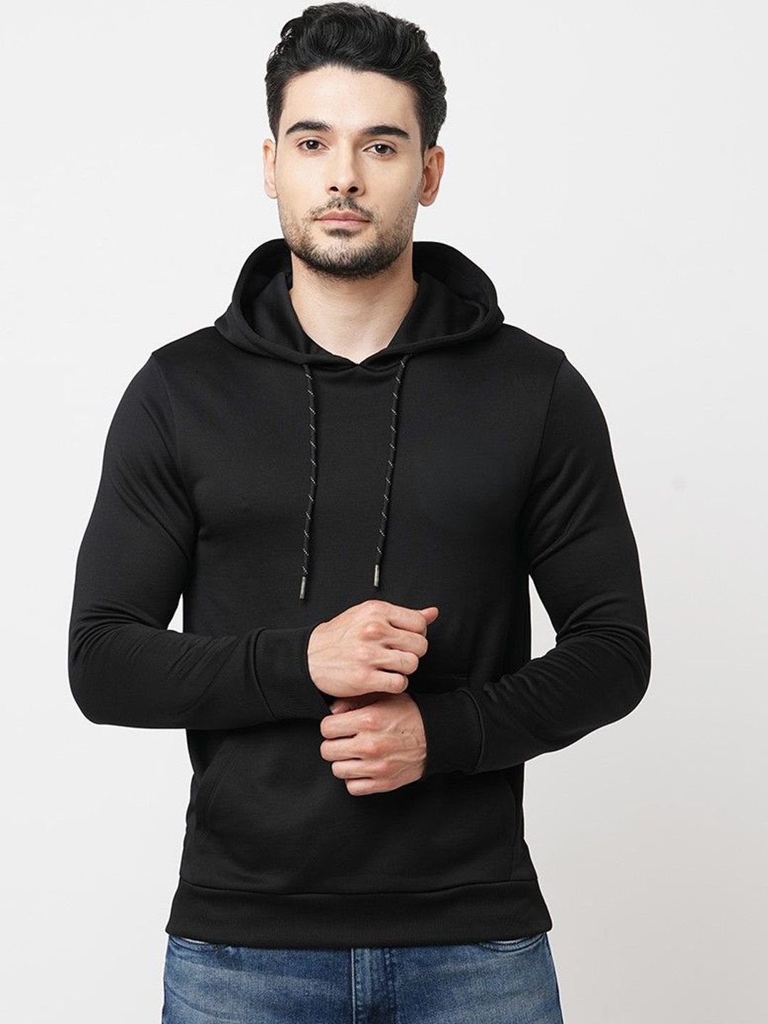 Jack & Jones Men Solid Hooded Sweatshirt-picture-34