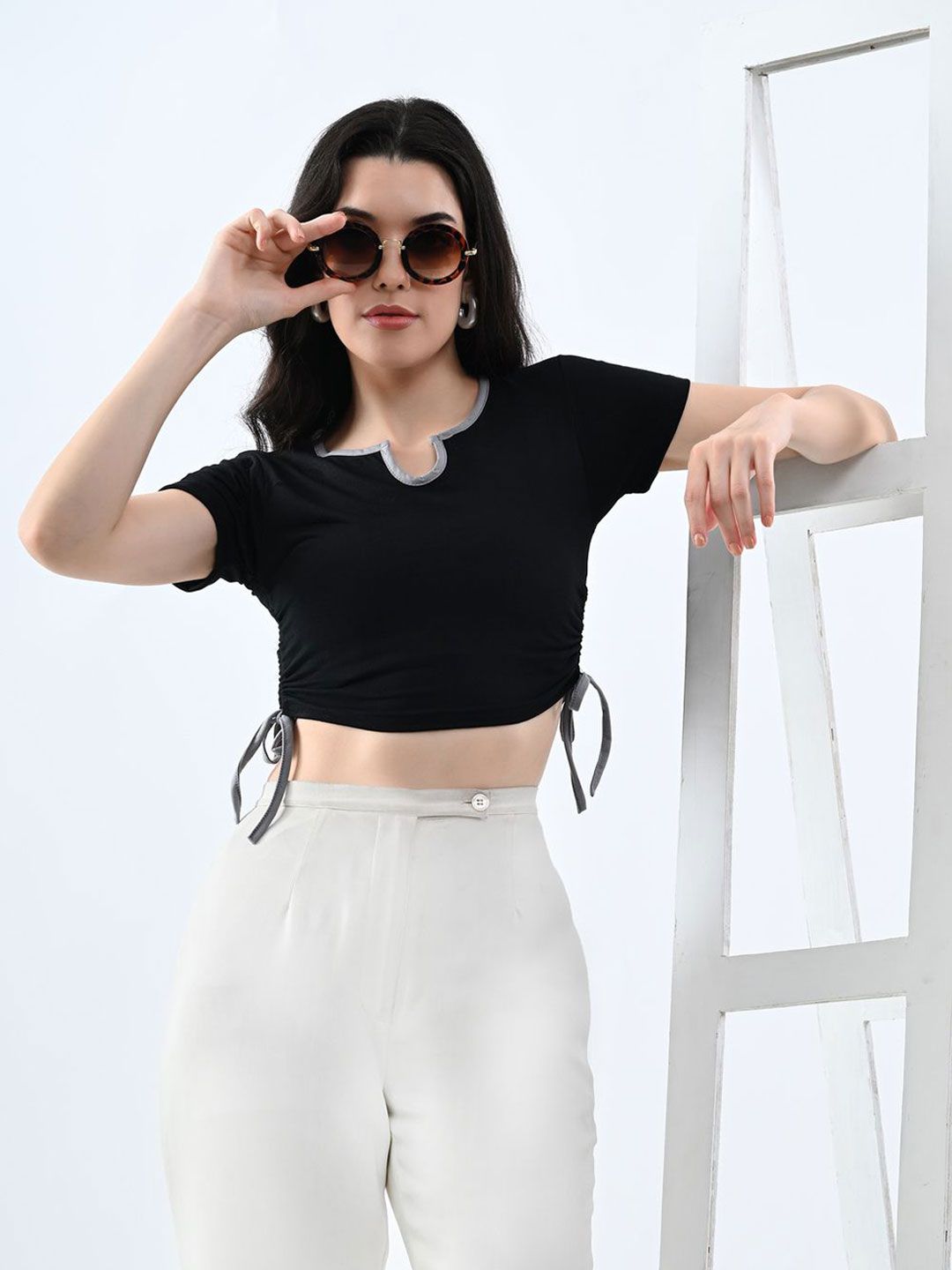 Moda Rapido Cotton Crop Top-picture-23