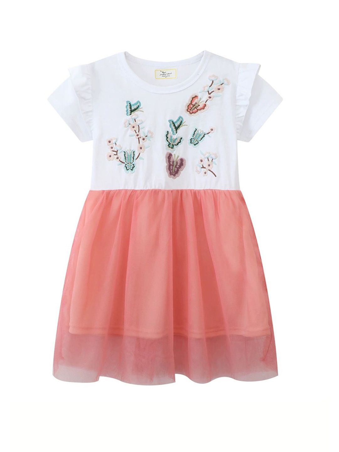 LULU & SKY Girls Embroidered Fit & Flare Dress-picture-17