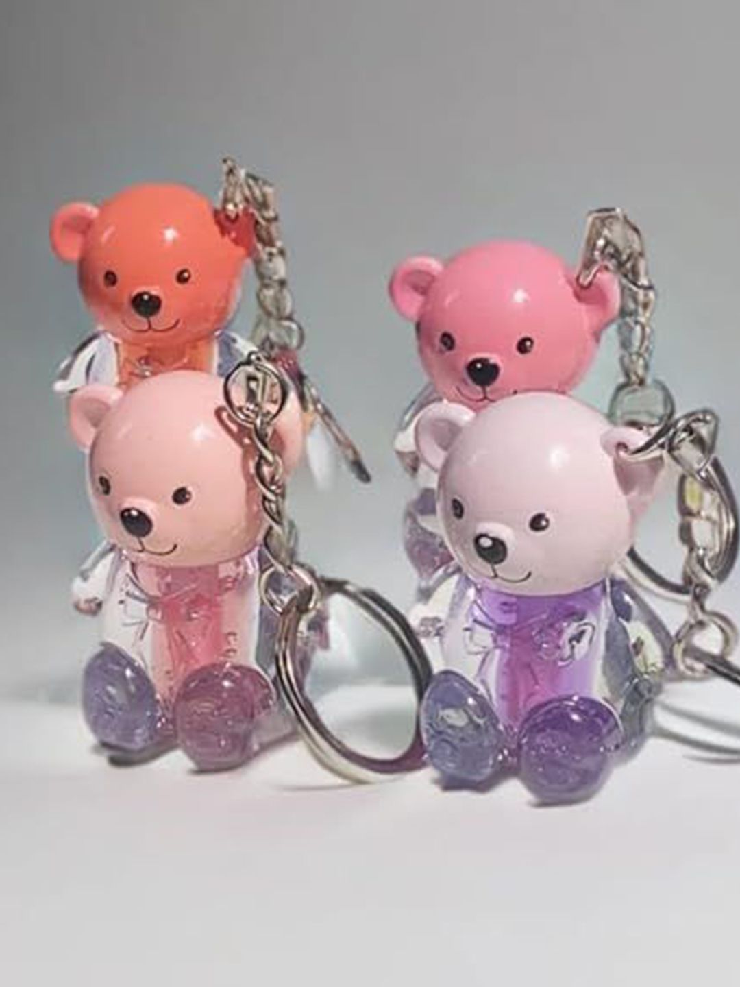 VBA Cute Bear Shape 2 in 1 Lip Gloss - 10 ml - Pink-picture-27