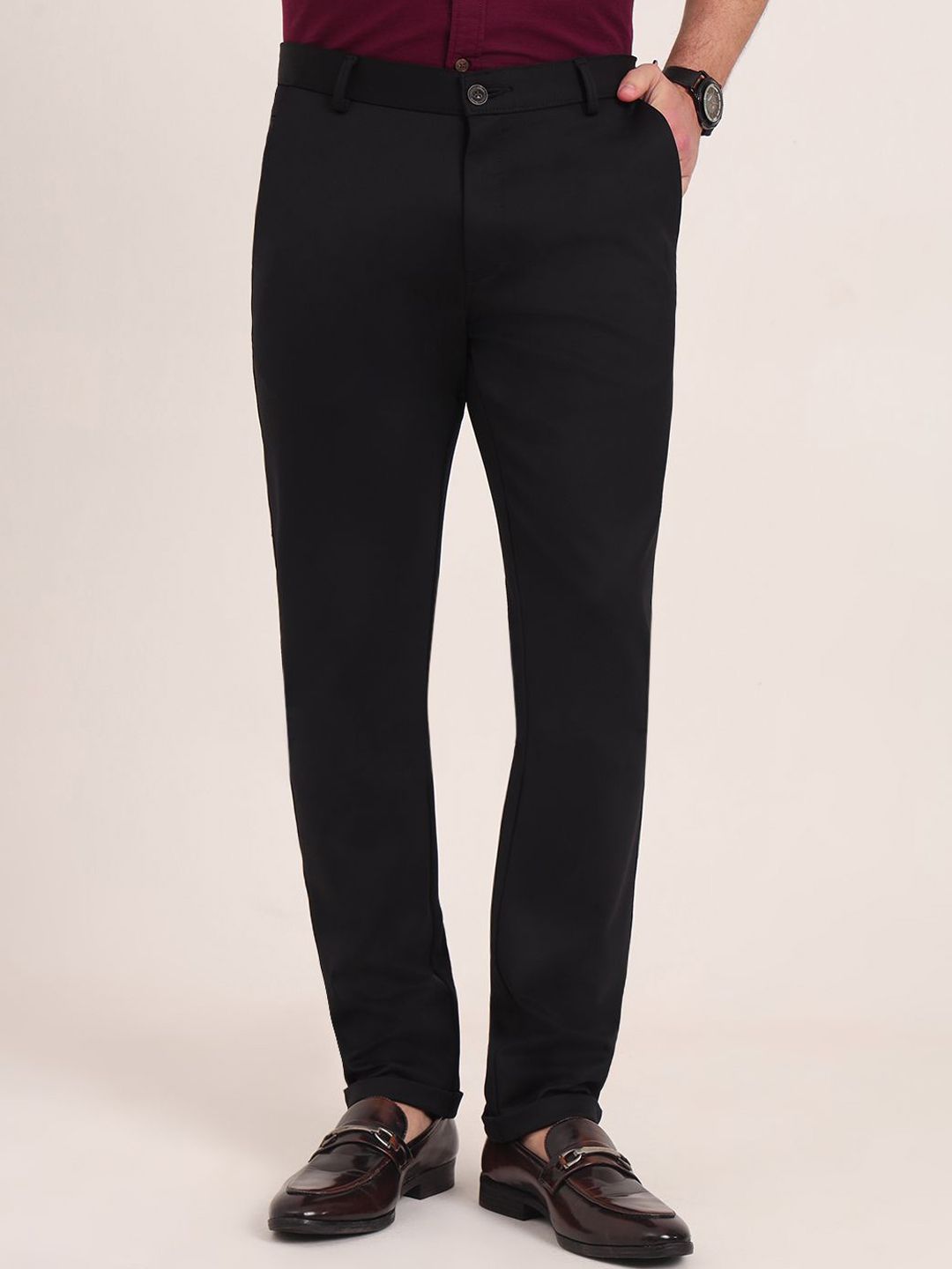 JB STUDIO Men Slim Fit Trousers-image-42