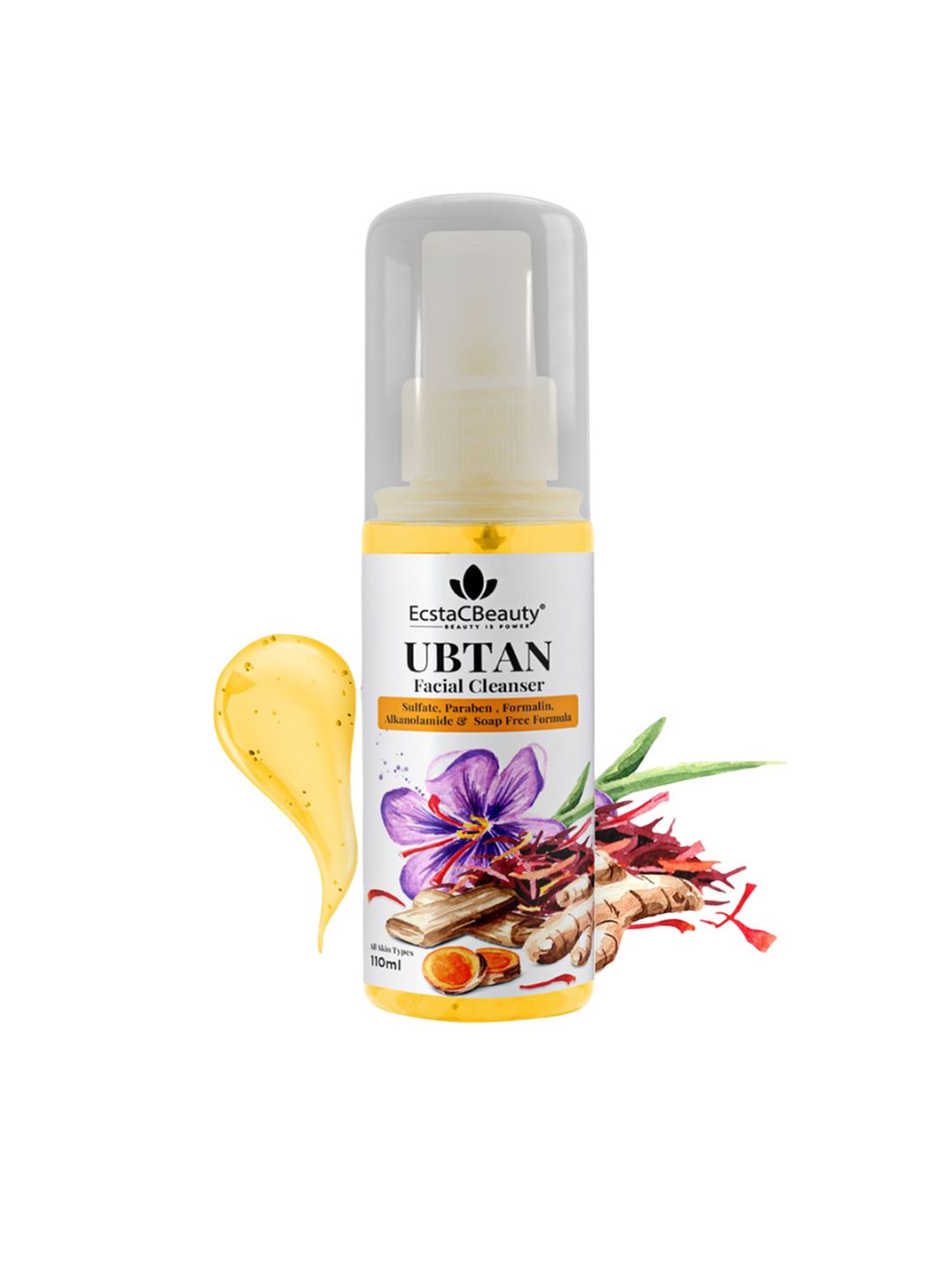 EcstaCBeauty Ubtan Facial Cleanser- 110 ml-image-33