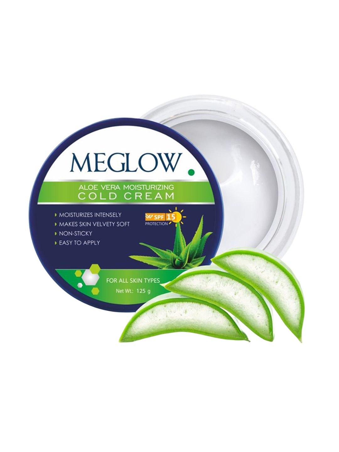 Meglow Set Of 2 Aloe Vera Moisturizing Cold Cream - 125 g Each-image-17
