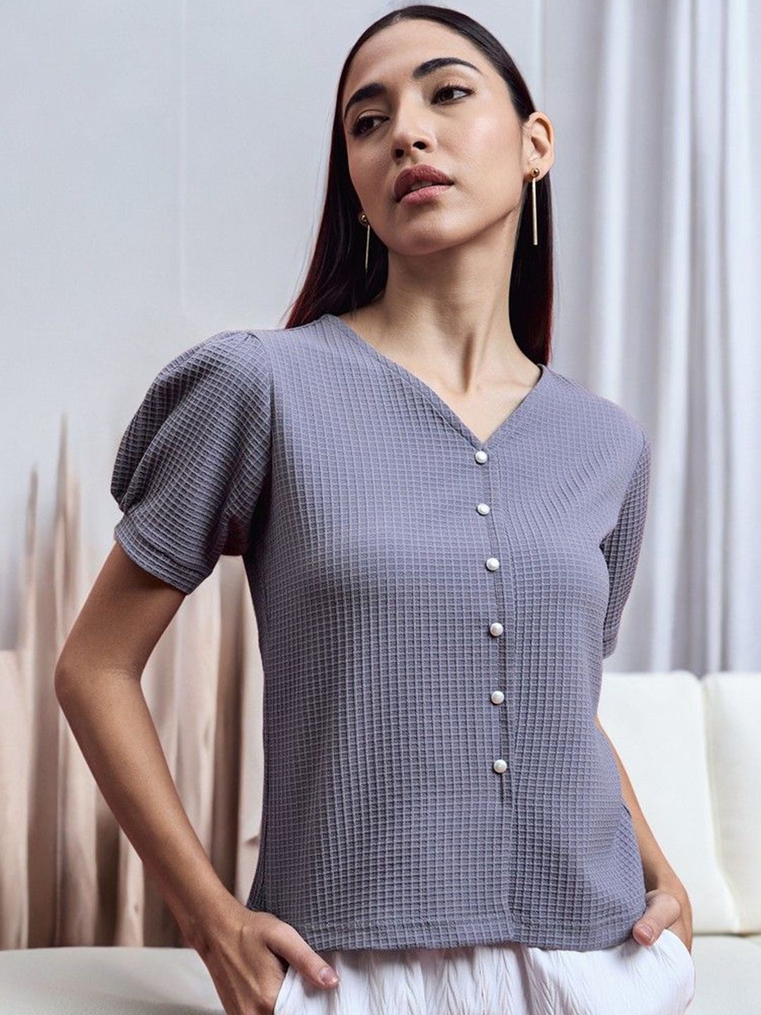 ANJIR Puff Sleeve Top-picture-26