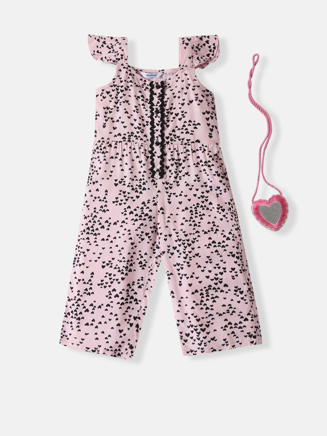 Nauti Nati Girls Printed Basic Jumpsuit-picture-24