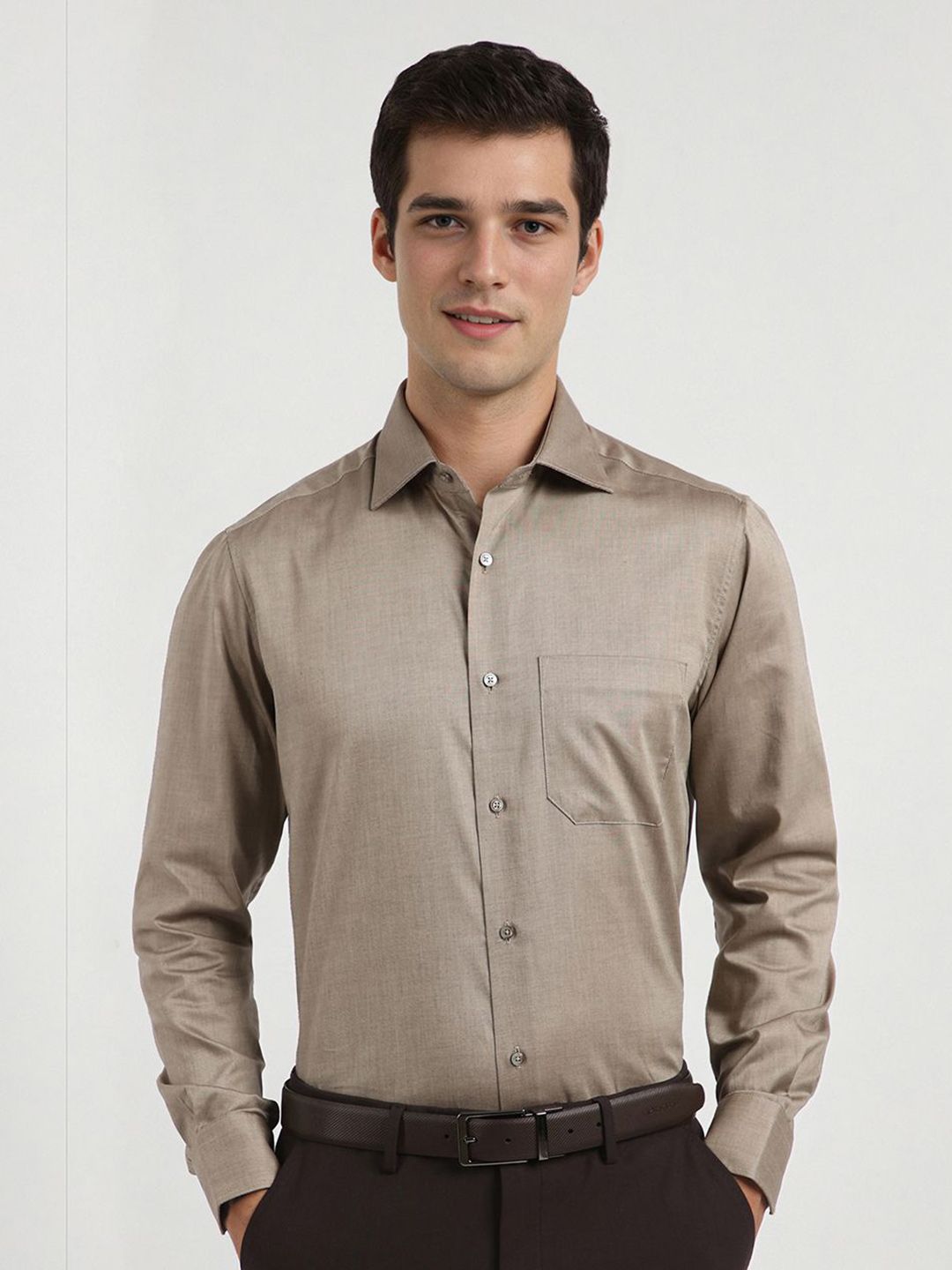 Allen Solly Sport Men Solid Cotton Formal Shirt-picture-37