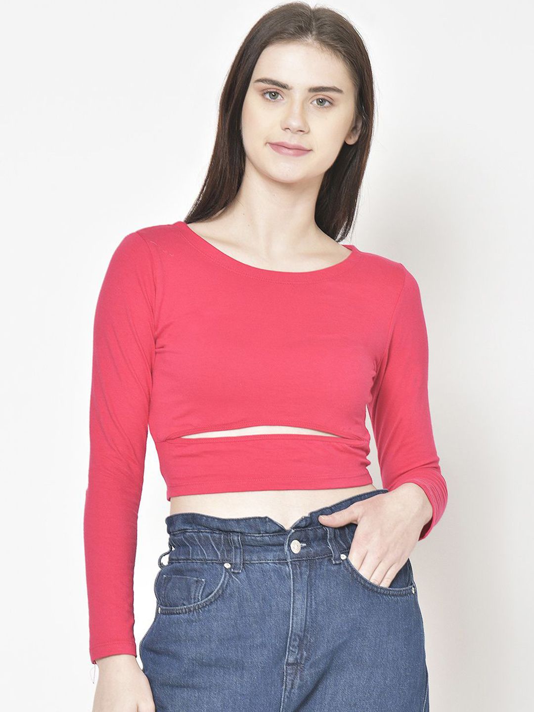 Moda Rapido Cotton Crop Top-picture-39