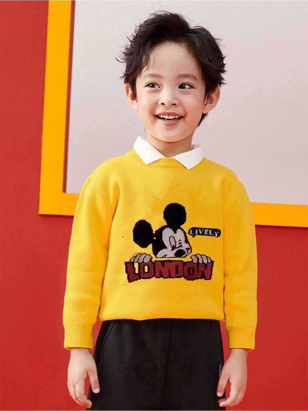 Bold N Elegant Boys Mickey Mouse Printed Pullover-picture-47