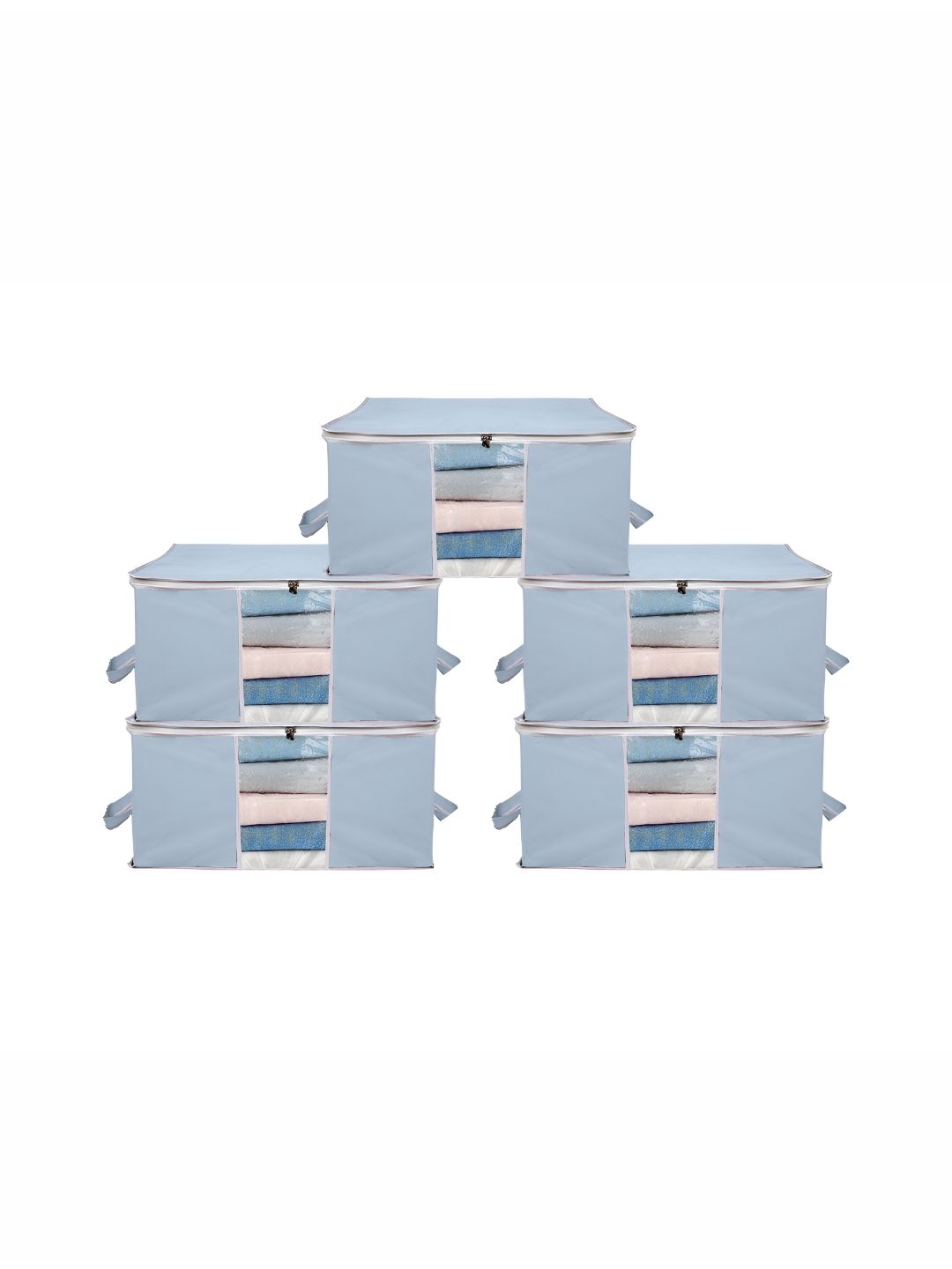 ANKIT INTERNATIONAL Grey Set of 5 Super Strong Multi-Utility Organisers-picture-46