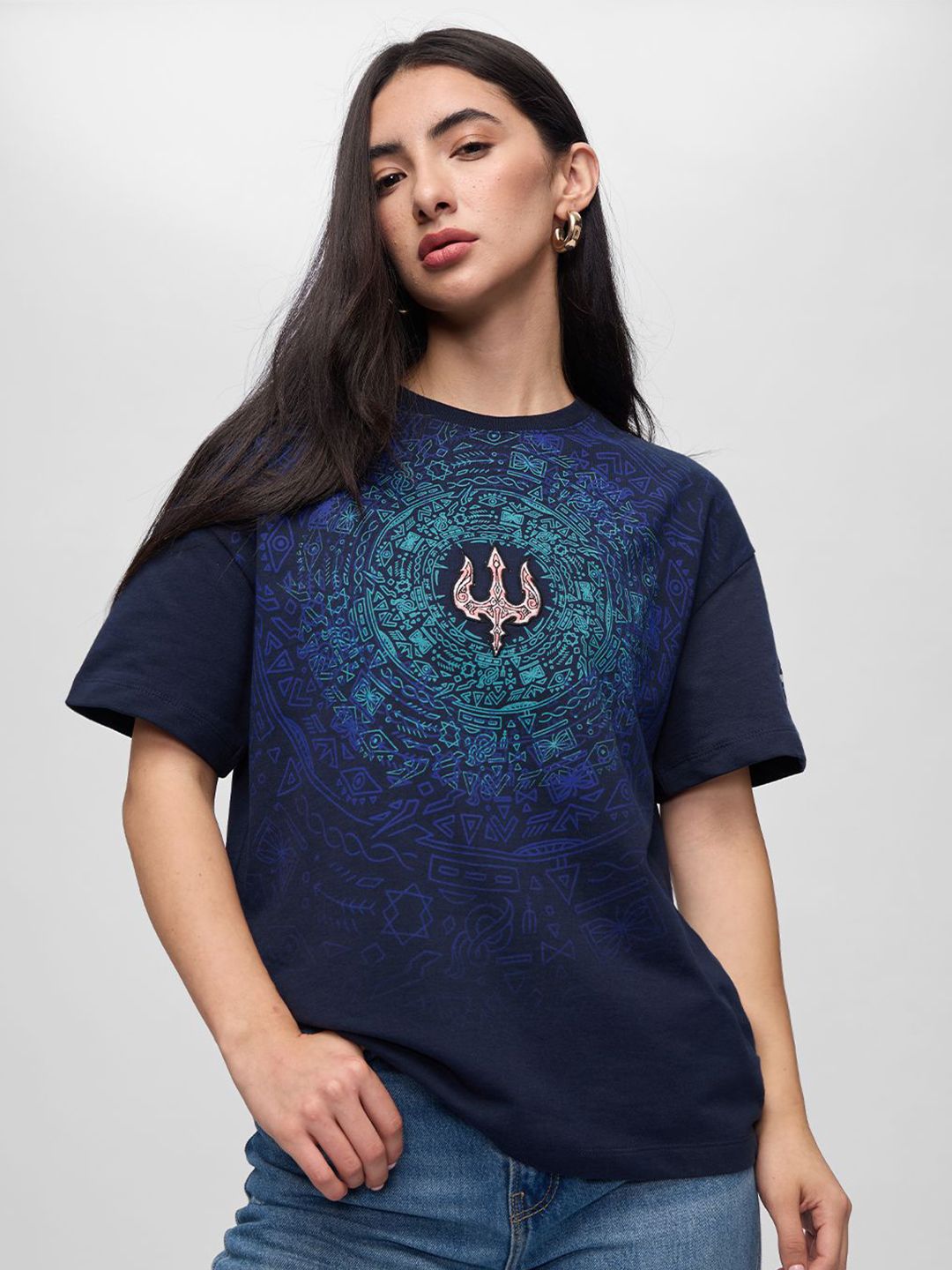 Relaxed T-Shirt Work Life Balance|The Souled Store - Men Graphic Print Oversized Fit T-Shirt