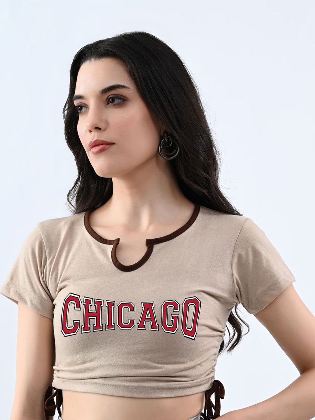 Moda Rapido Print Cotton Crop Top-picture-16