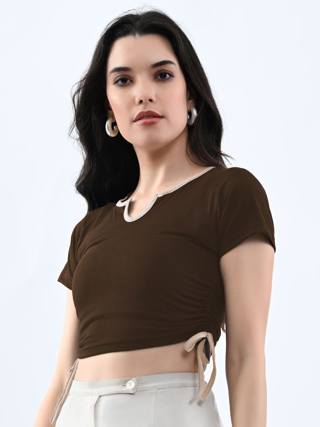 Moda Rapido Cotton Crop Top-image-23