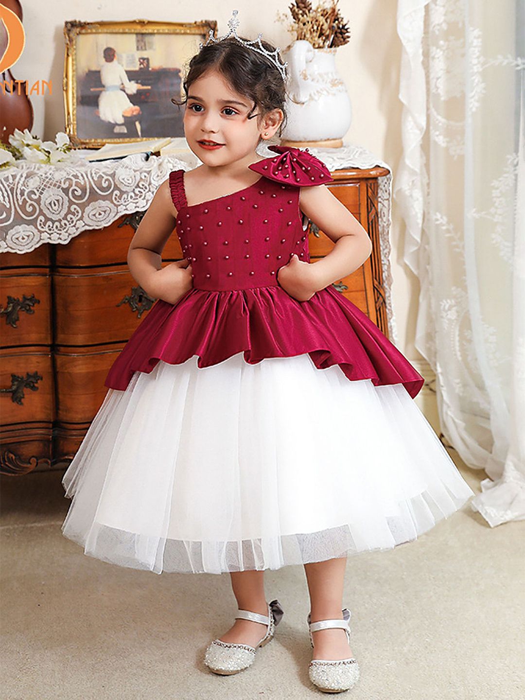 LULU & SKY Colourblocked Fit & Flare Dress-picture-20