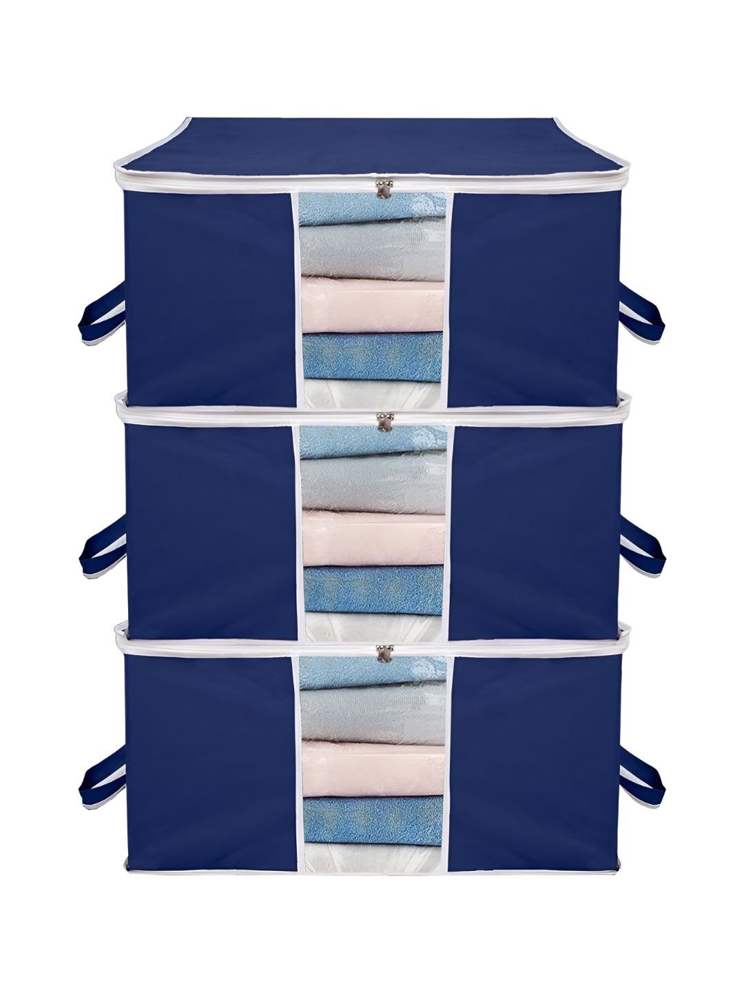 ANKIT INTERNATIONAL Blue Set of 3 Super Strong Multi-Utility Organisers-picture-9