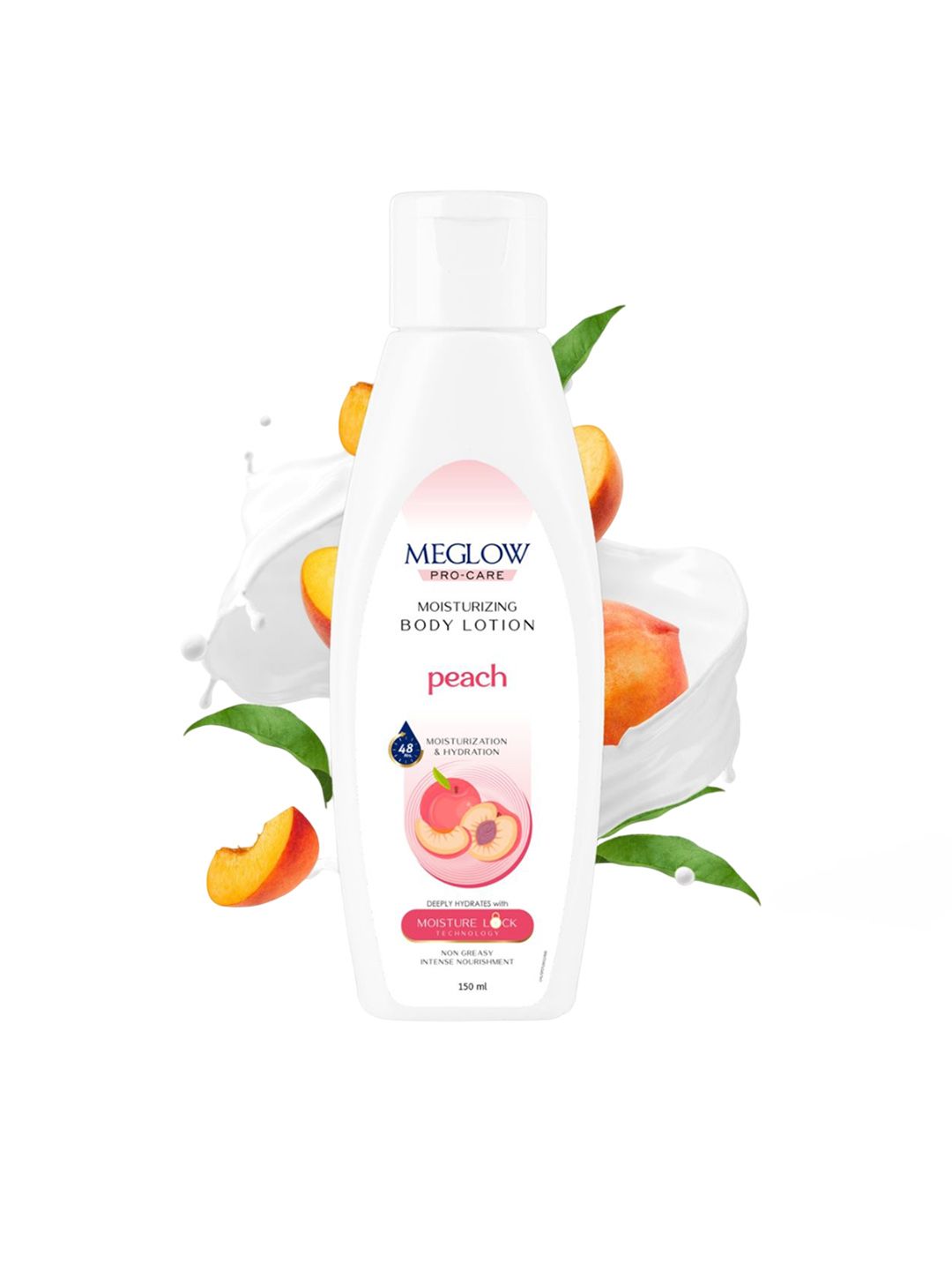 MEGLOW Set Of 2 Moisturizing Body Lotion With Peach Extracts - 150 ml Each-image-44