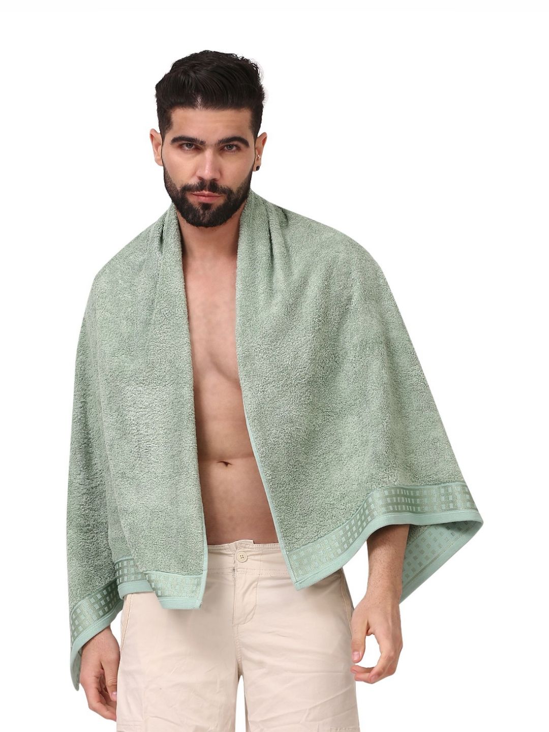 Dollar Sea Green Bamboo 600 GSM Bath Towel-picture-22