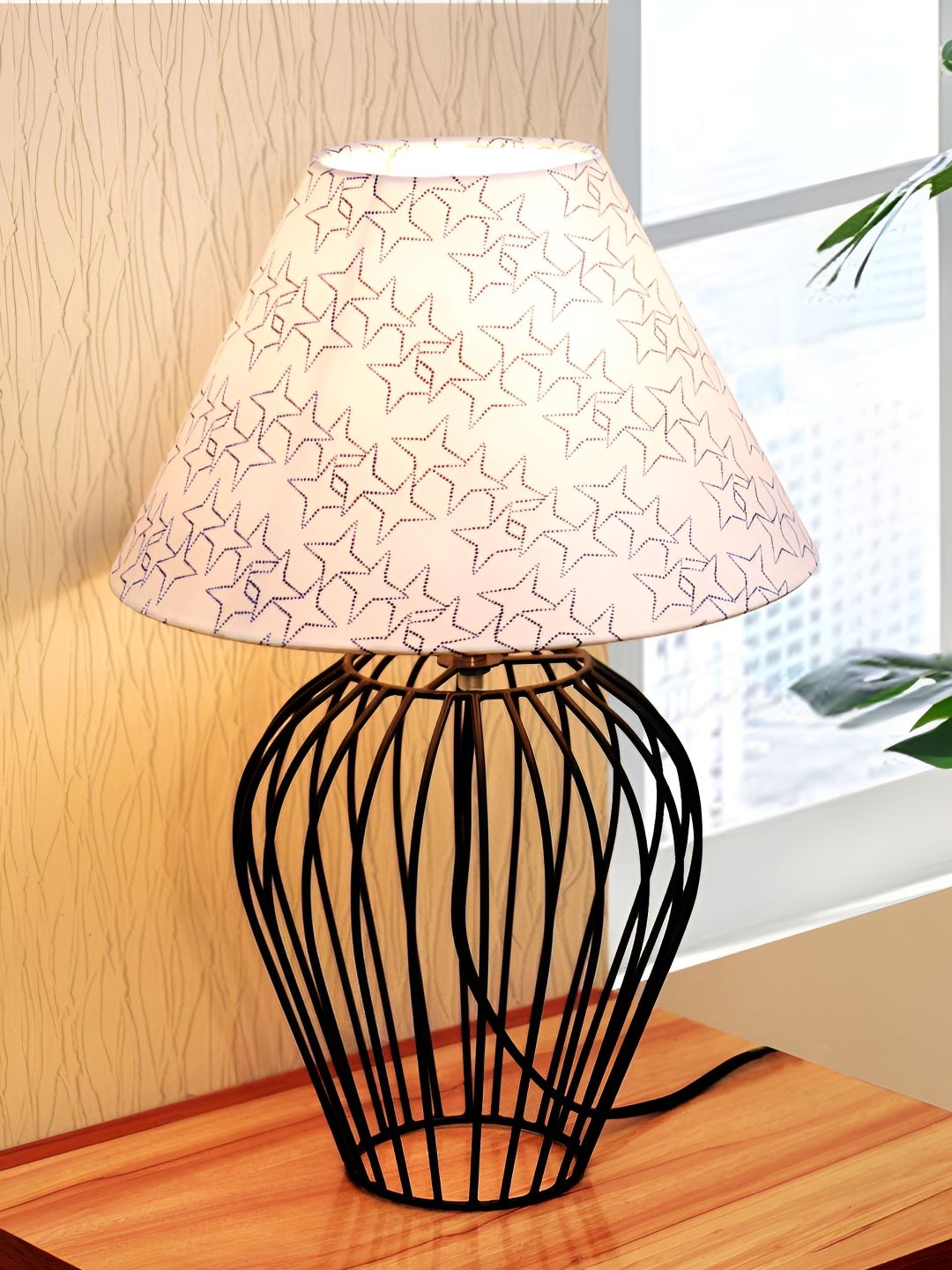 Homesake White Metal Industrial Cylindrical Shaped Table Lamp-picture-31