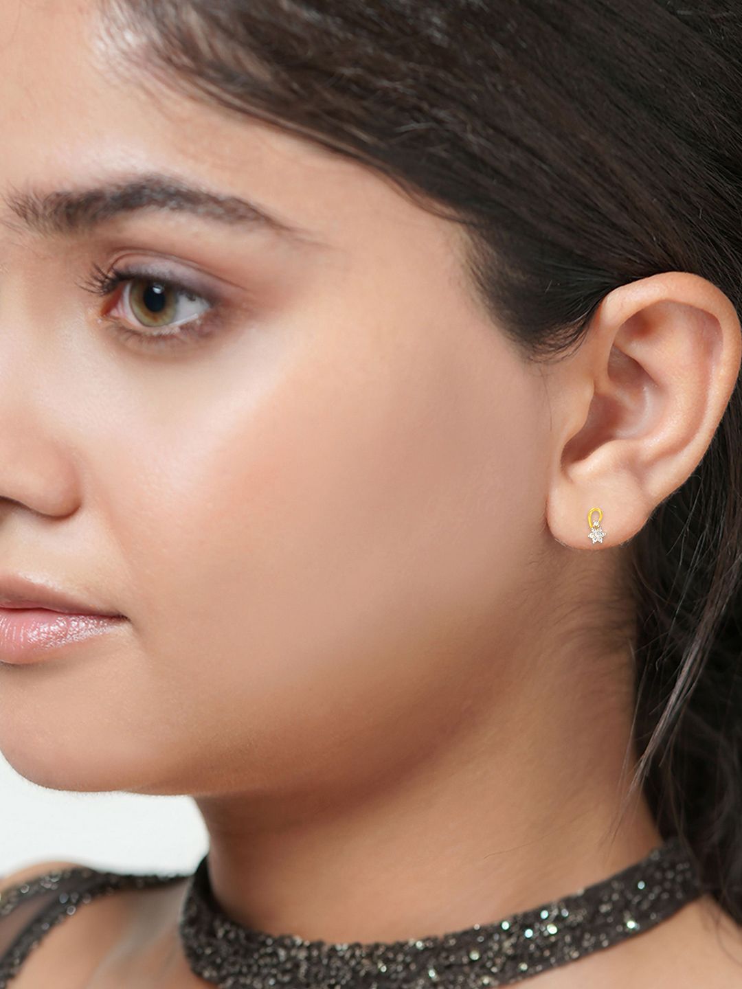 BHIMA 22K BIS Hallmark 916 Purity Yellow Gold Blooming Stone Stud Earring-picture-15