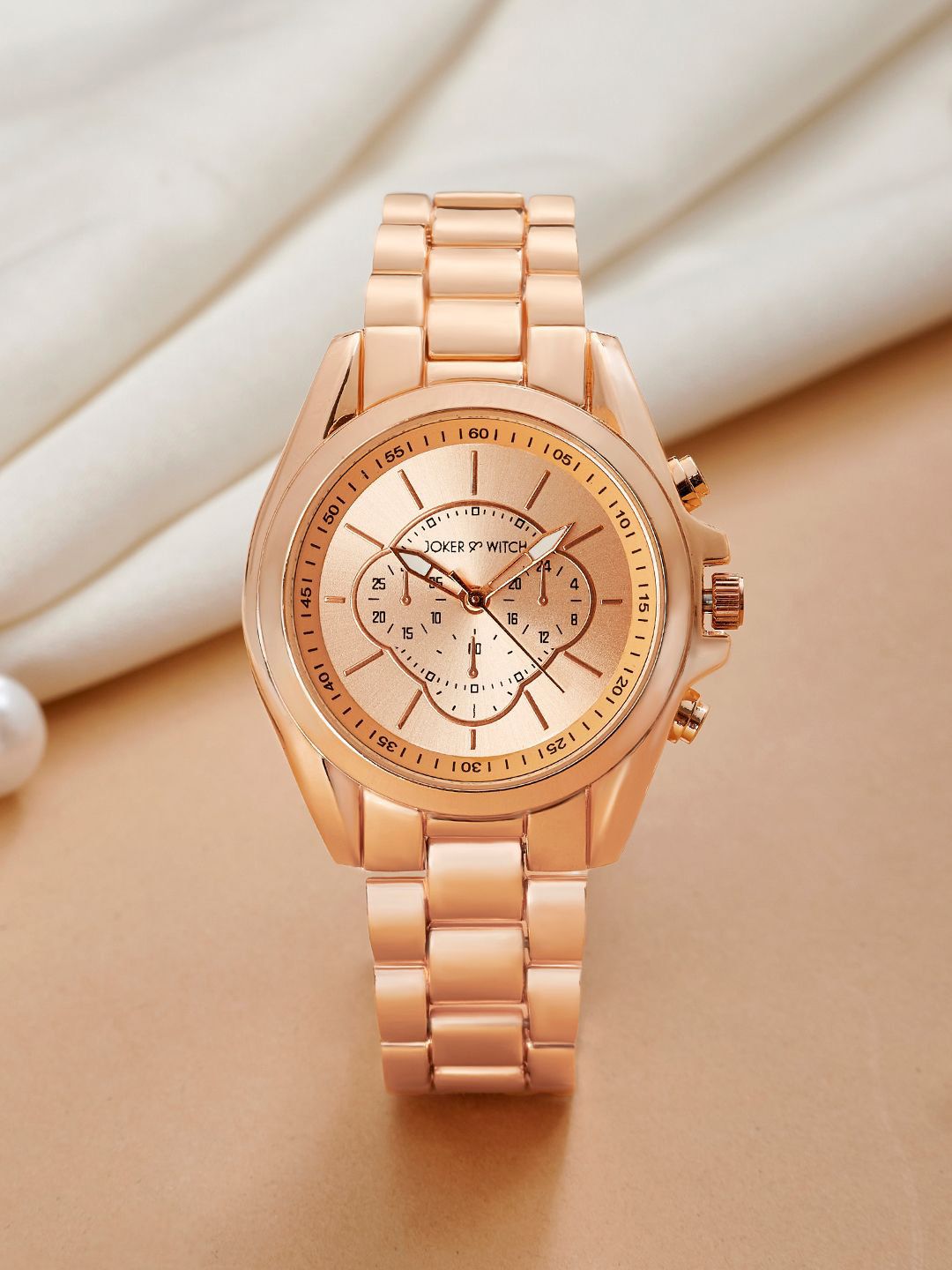 JOKER & WITCH Women Embellished Dial & Bracelet Style Straps Analogue Watch AMWW870-picture-42