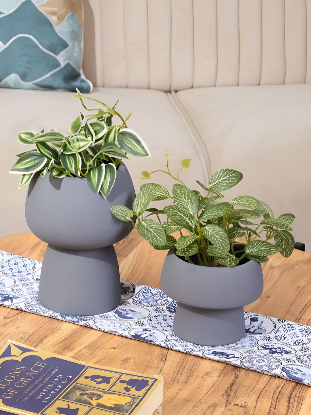 Mason Home Mulu Grey Textured Ceramic Vase-picture-17