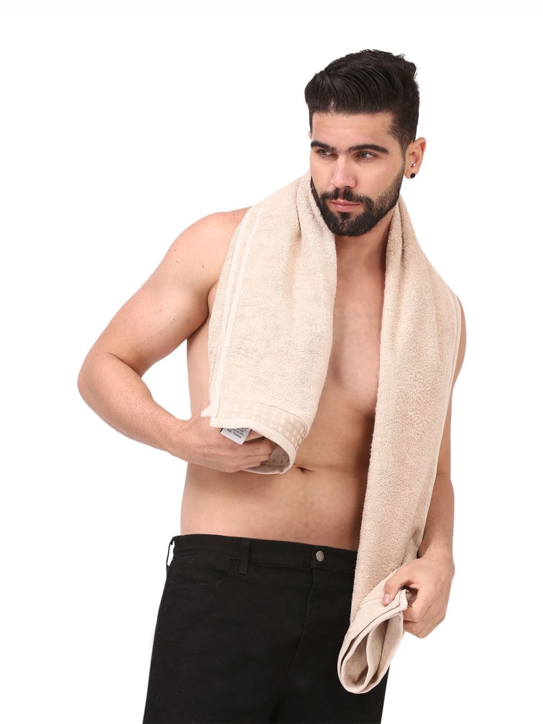 Dollar Cream-Coloured Bamboo 600 GSM Bath Towel-picture-11