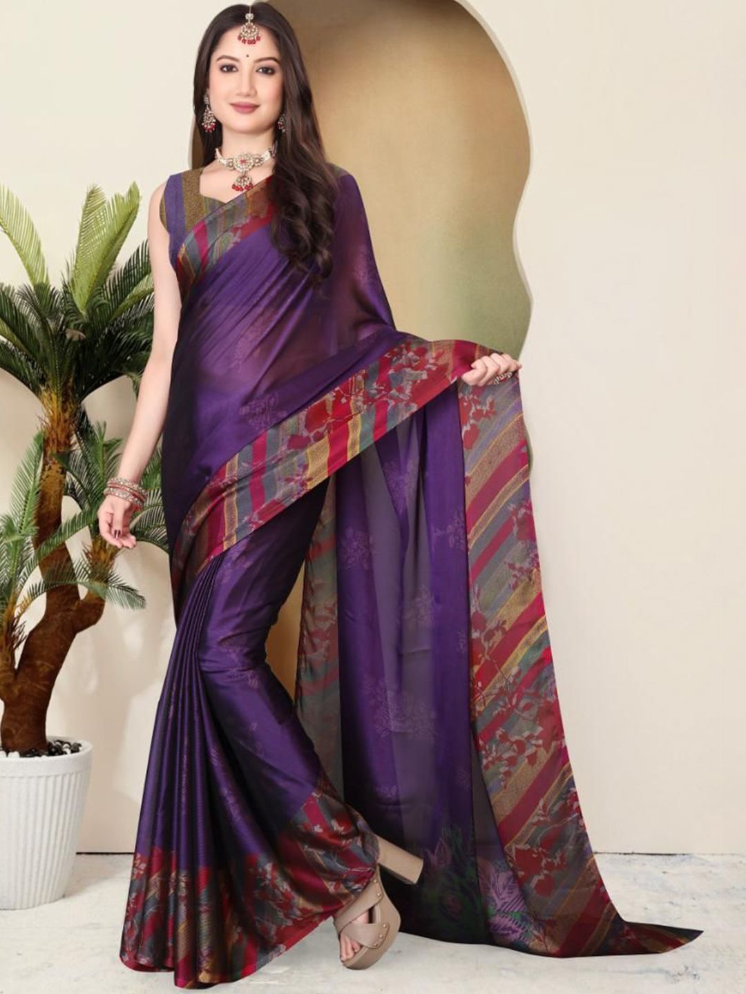 MAGNEITTA Pure Chiffon Saree-picture-52
