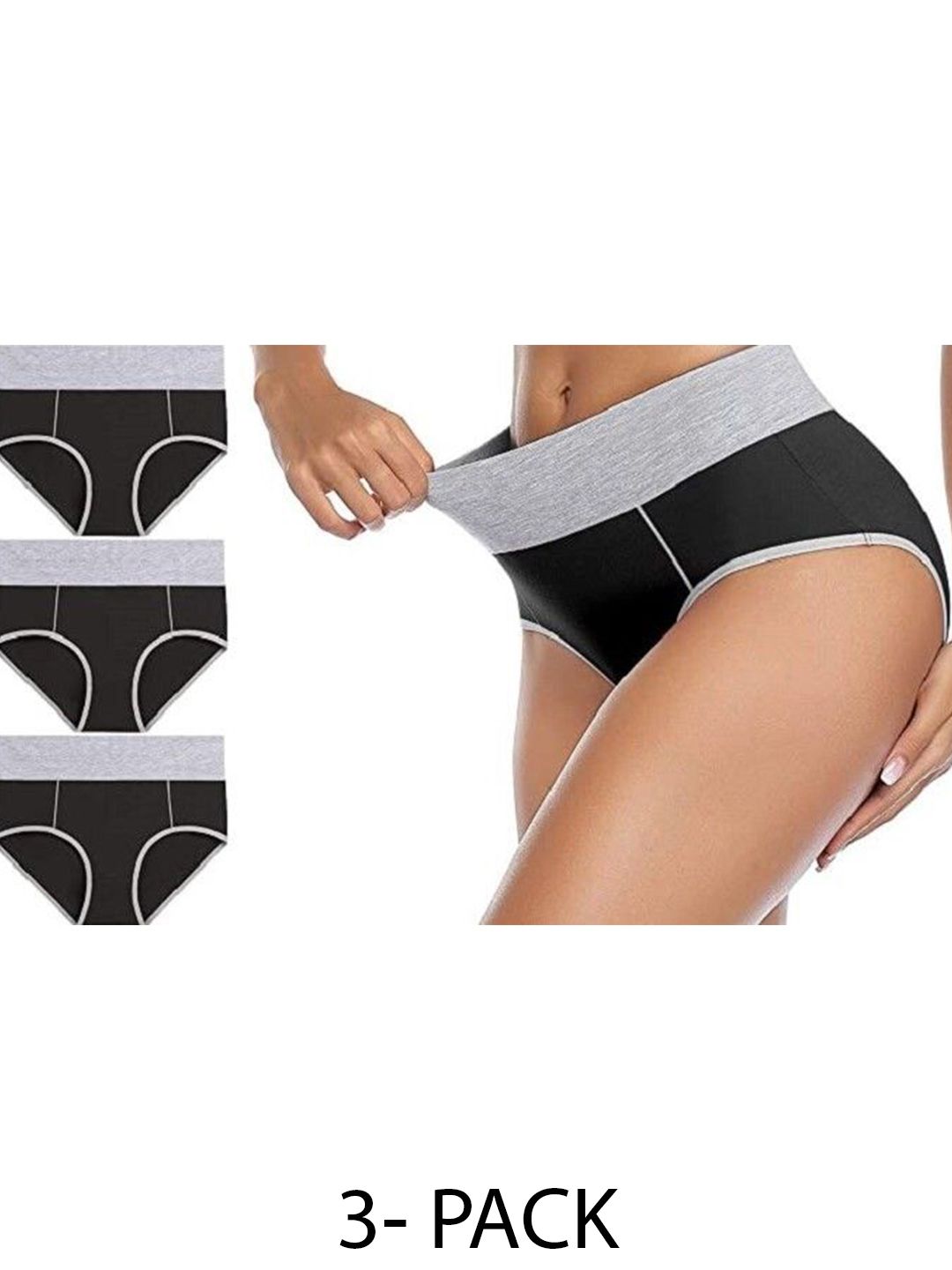 Diving Deep Women Pack of 3 Cotton Hipster Briefs-picture-19